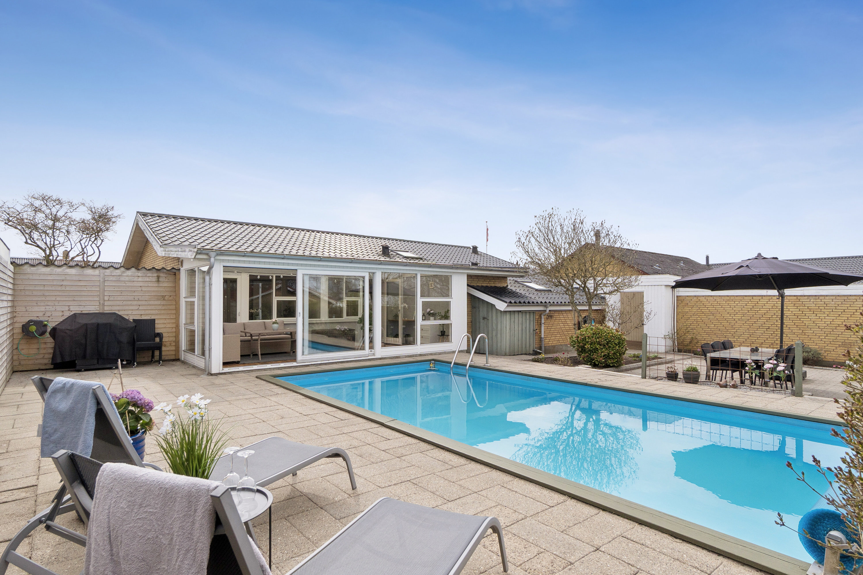 Fremhævet swimmingpool billede i fuldskærmstilstand. Billede af Finlandsgade 71, 7430 Ikast