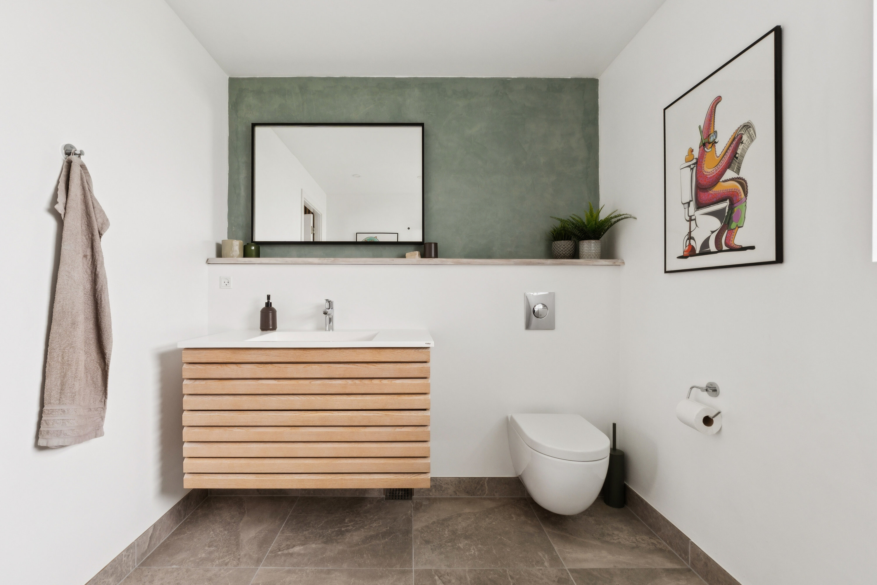 Fremhævet badeværelse billede i fuldskærmstilstand. Billede af Harevænget 141, 5800 Nyborg