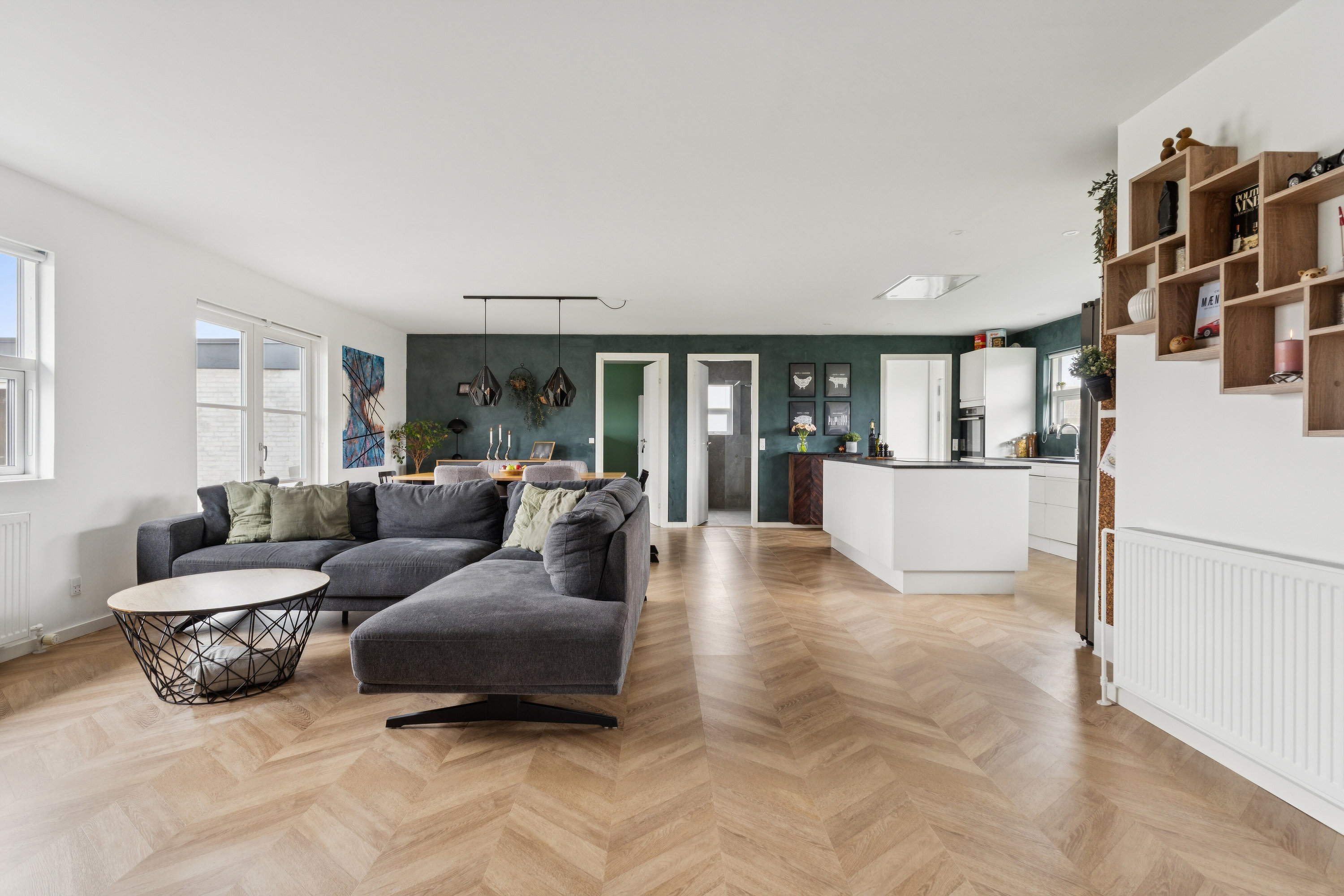 Fremhævet stue billede i fuldskærmstilstand. Billede af Harevænget 141, 5800 Nyborg