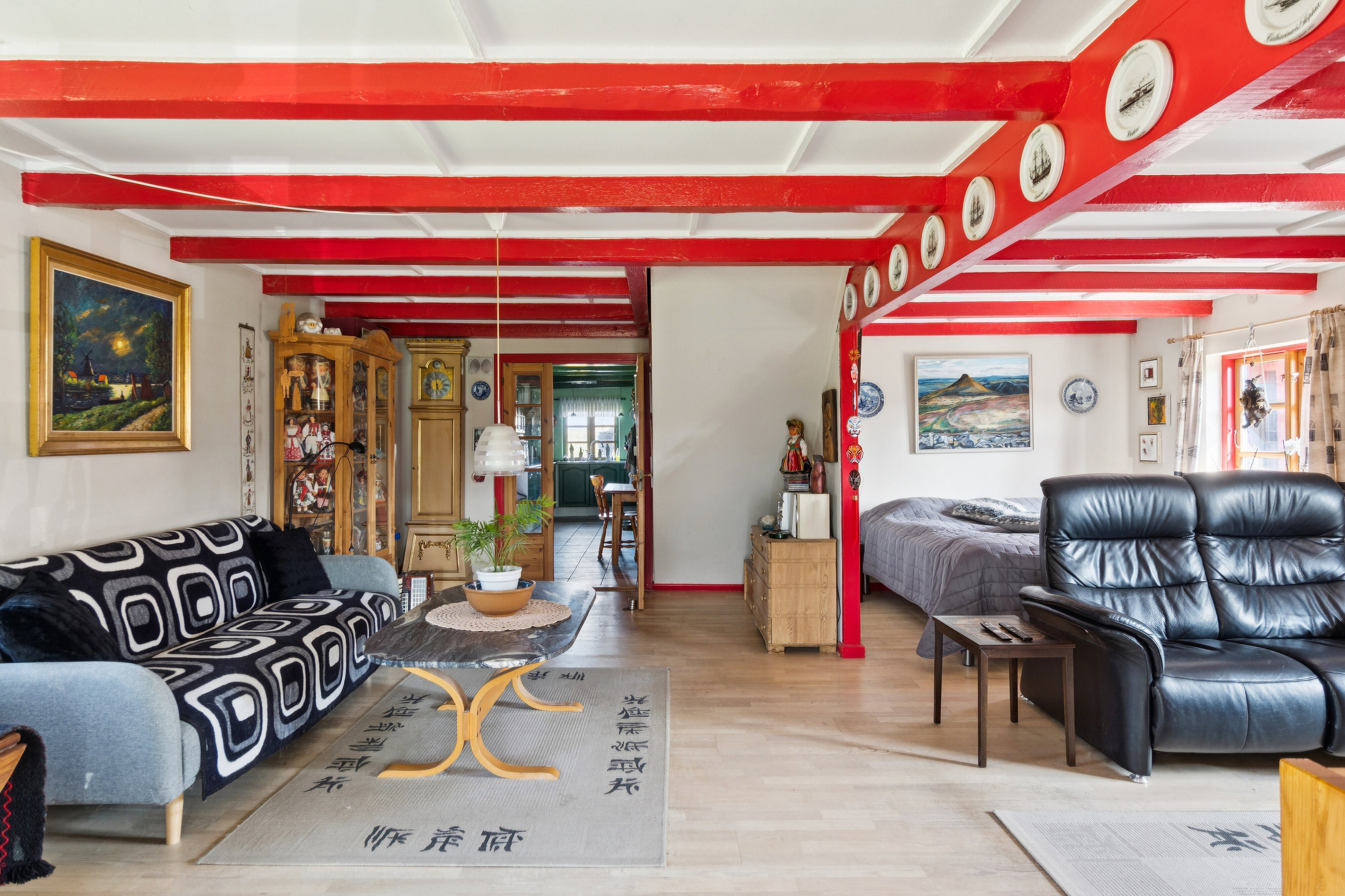 Fremhævet stue billede i fuldskærmstilstand. Billede af Rendebakken 11, Gelsted, 4160 Herlufmagle