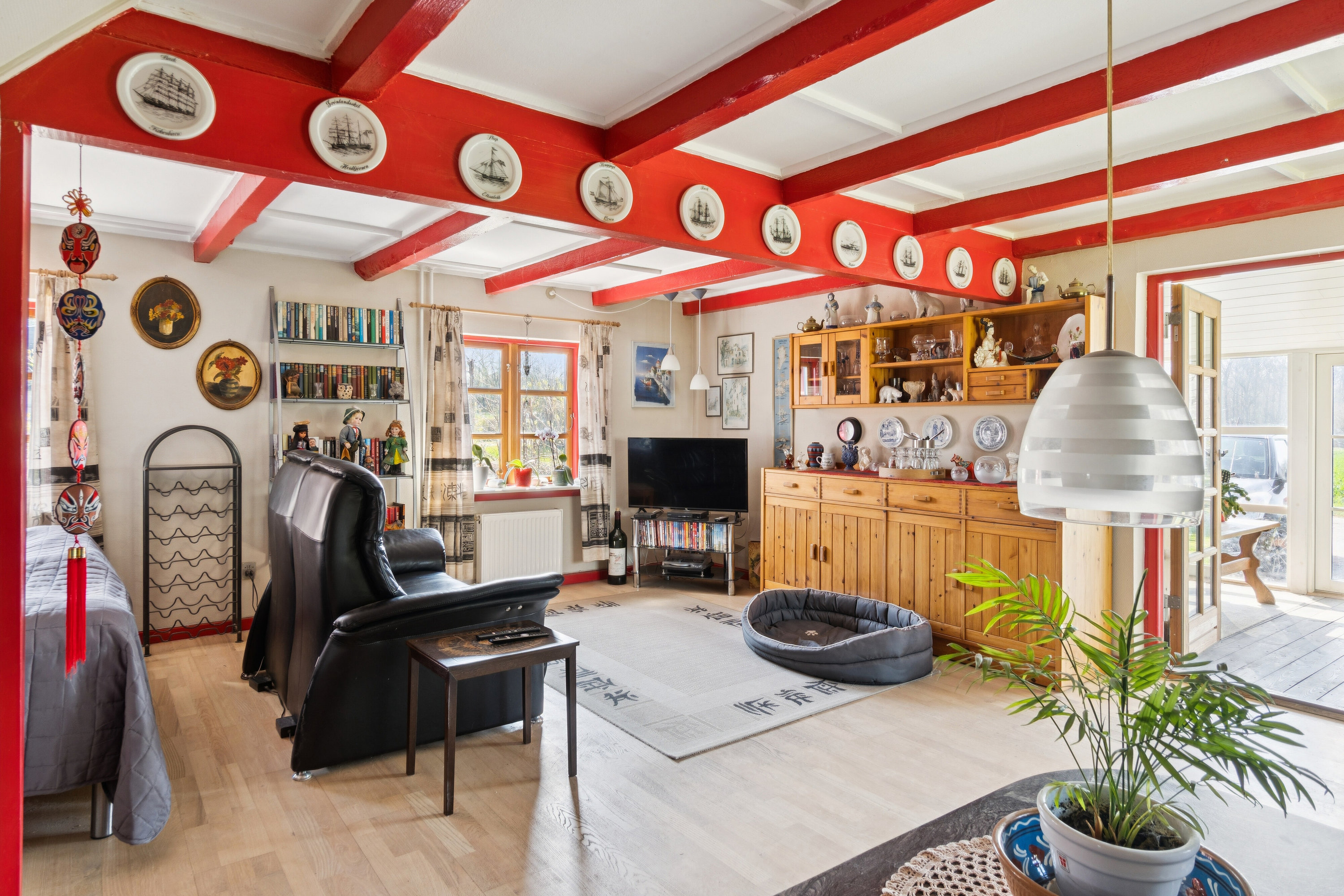 Fremhævet stue billede i fuldskærmstilstand. Billede af Rendebakken 11, Gelsted, 4160 Herlufmagle