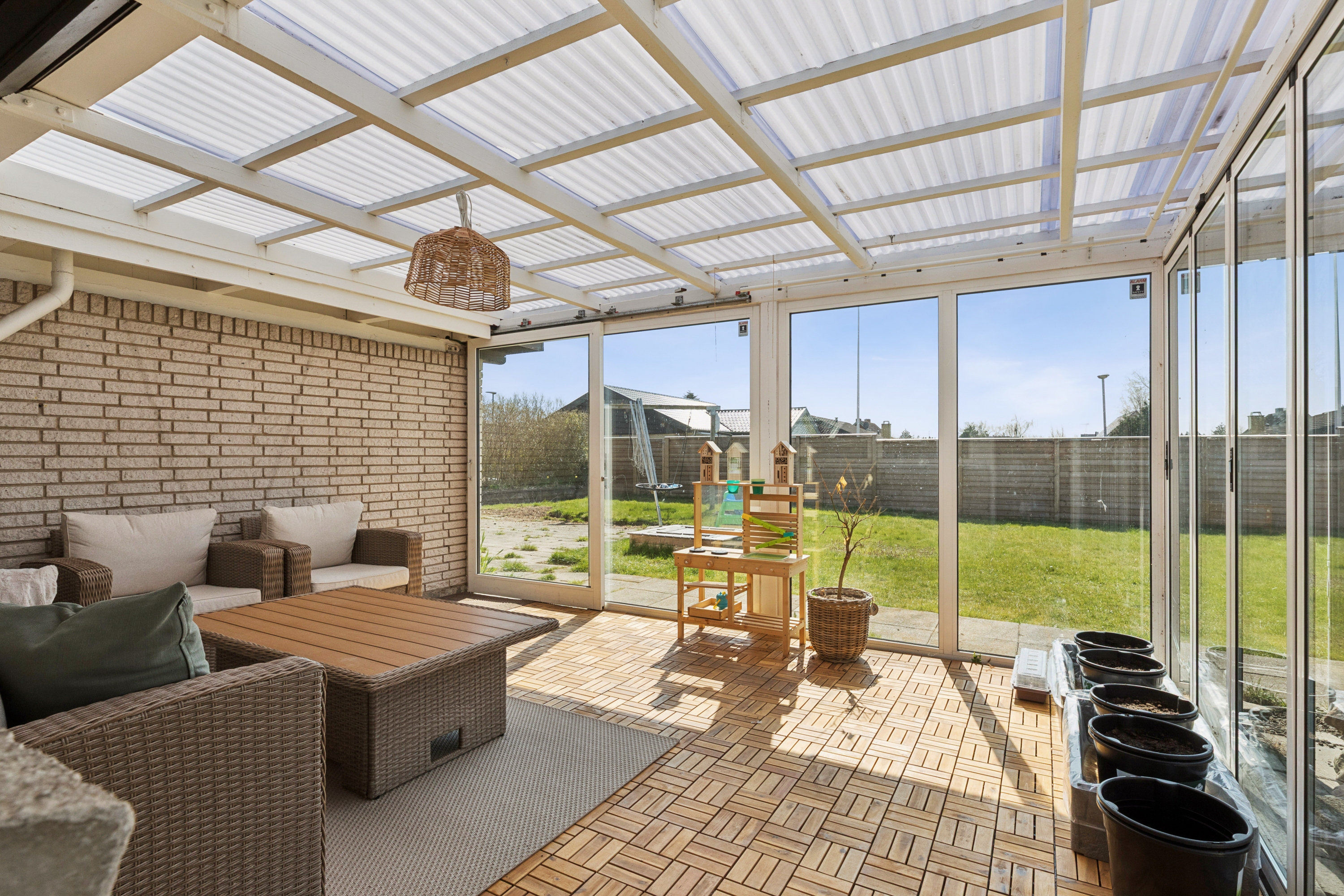 Fremhævet terrasse billede i fuldskærmstilstand. Billede af Birkevang 80, Fløng, 2640 Hedehusene