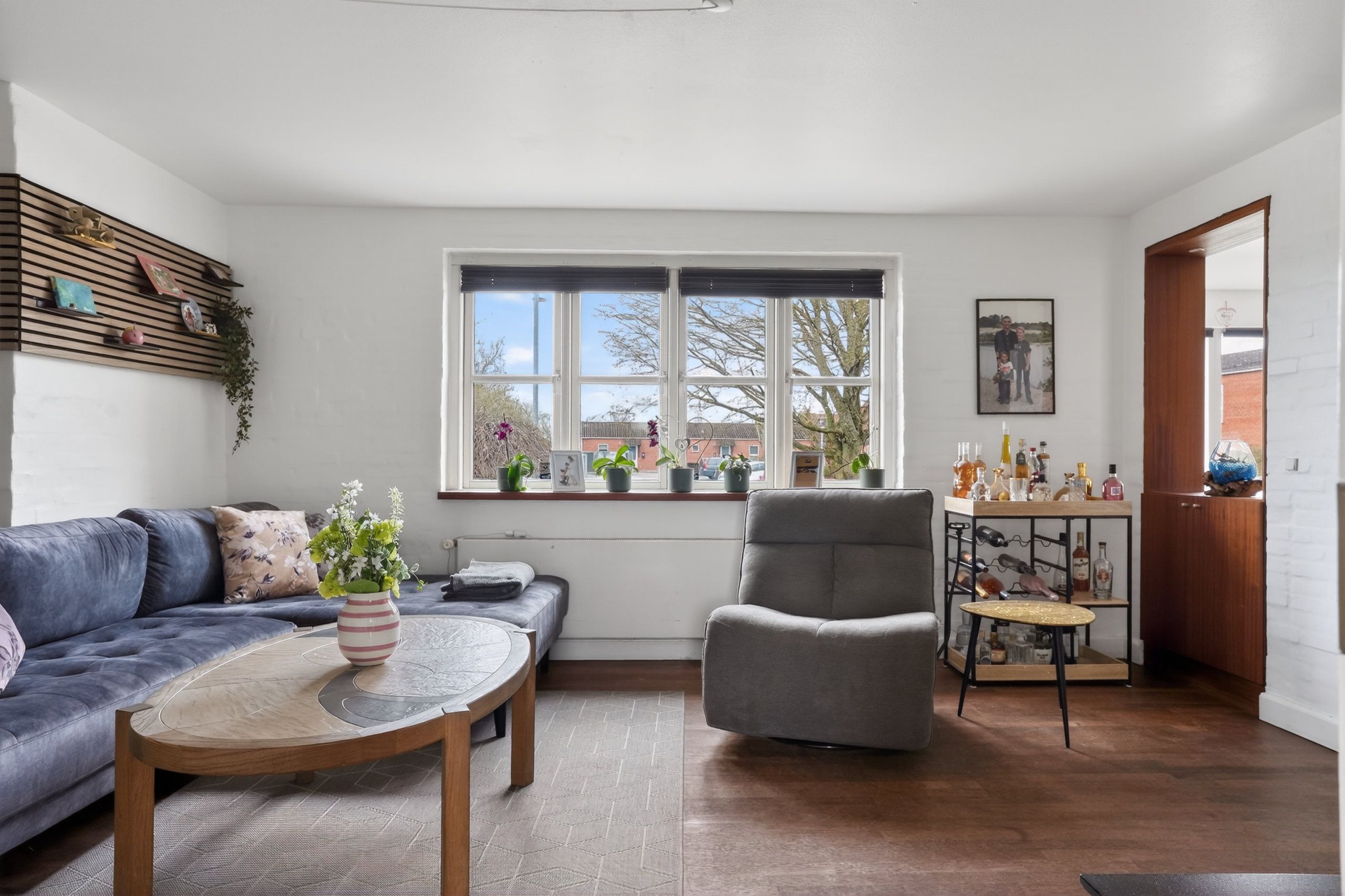 Fremhævet stue billede i fuldskærmstilstand. Billede af Skovvej 16, 4622 Havdrup