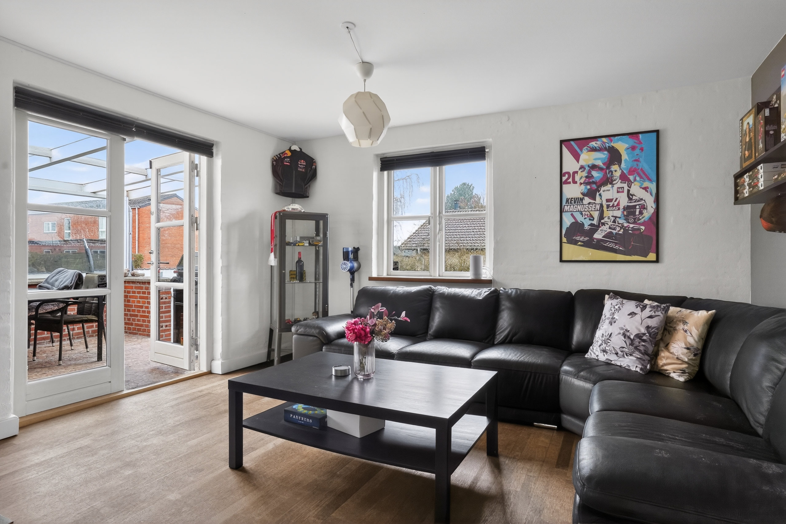 Fremhævet stue billede i fuldskærmstilstand. Billede af Skovvej 16, 4622 Havdrup