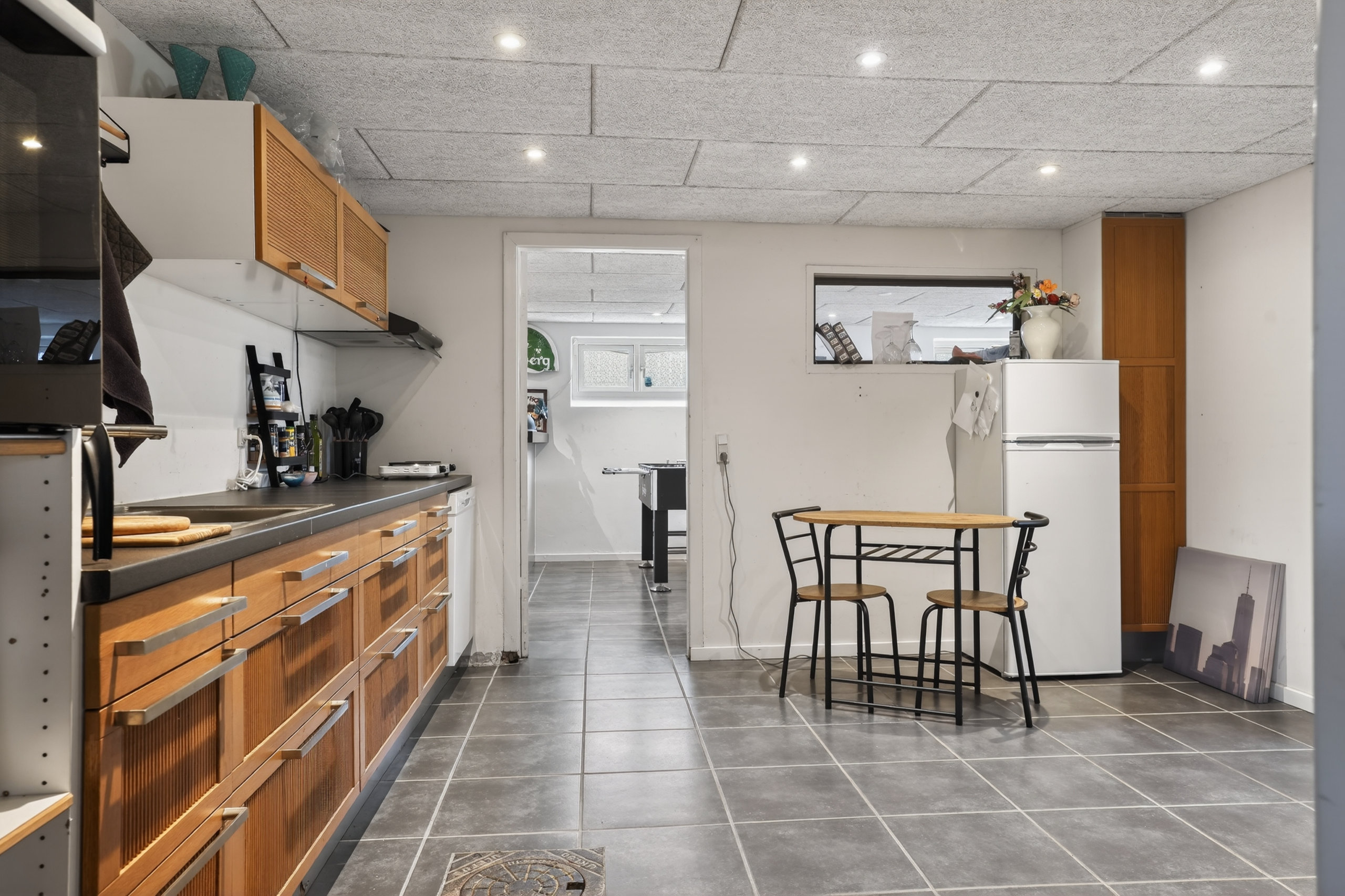 Fremhævet kælder køkken billede i fuldskærmstilstand. Billede af Skovvej 16, 4622 Havdrup