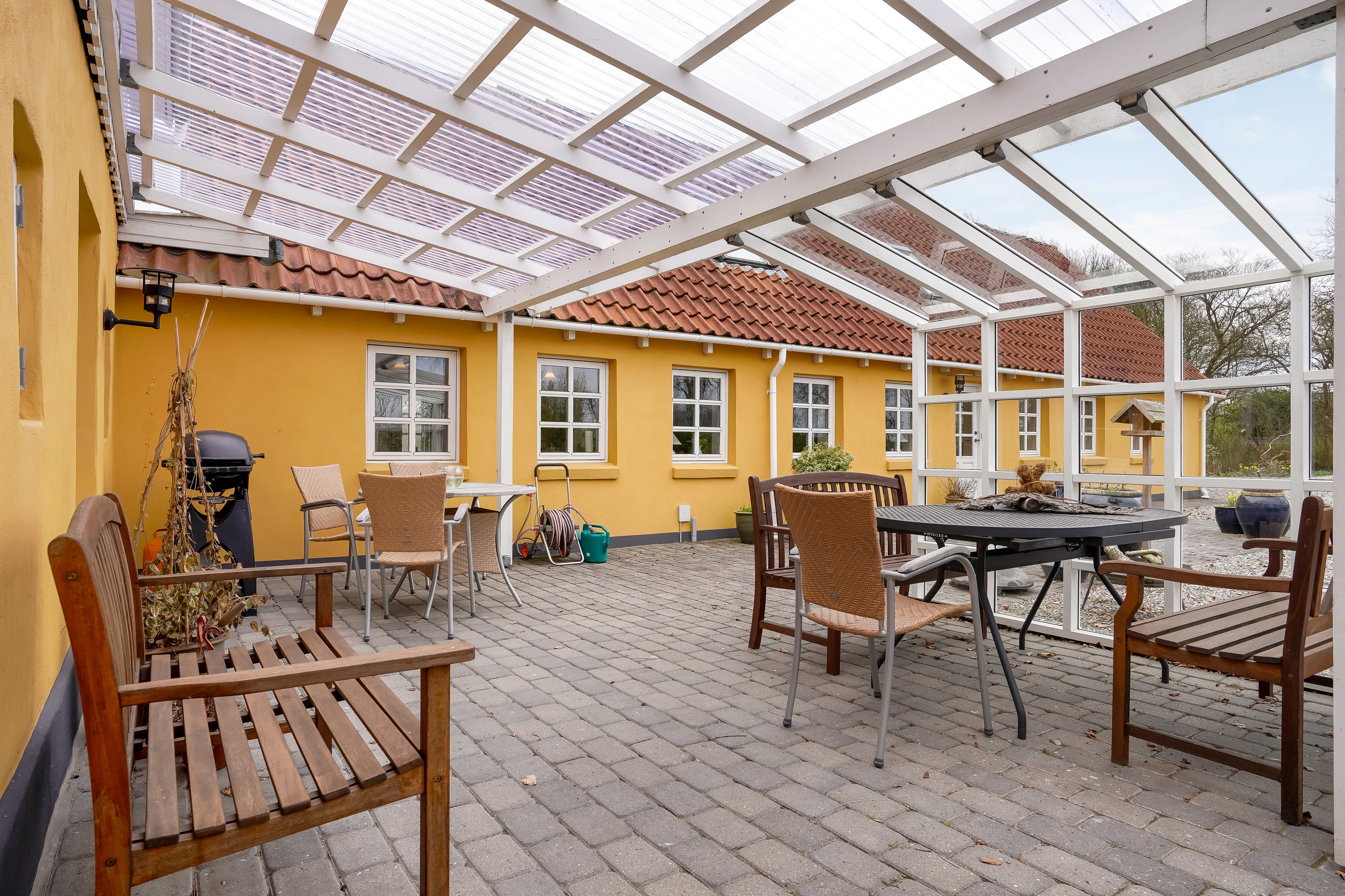 Fremhævet terrasse billede i fuldskærmstilstand. Billede af Saksmosevej 7, 7300 Jelling