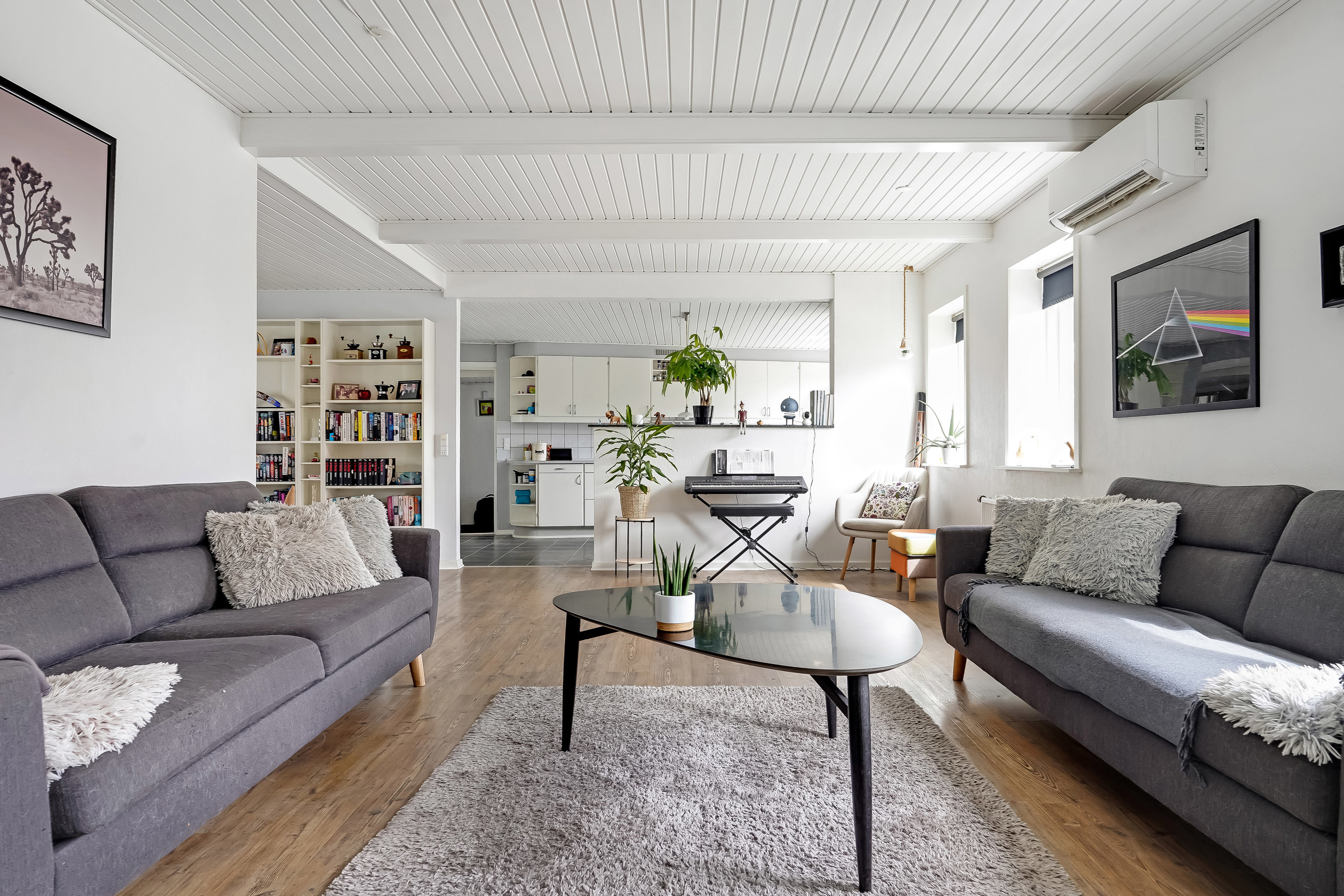 Fremhævet stue billede i fuldskærmstilstand. Billede af Hesselballevej 30, 7171 Uldum