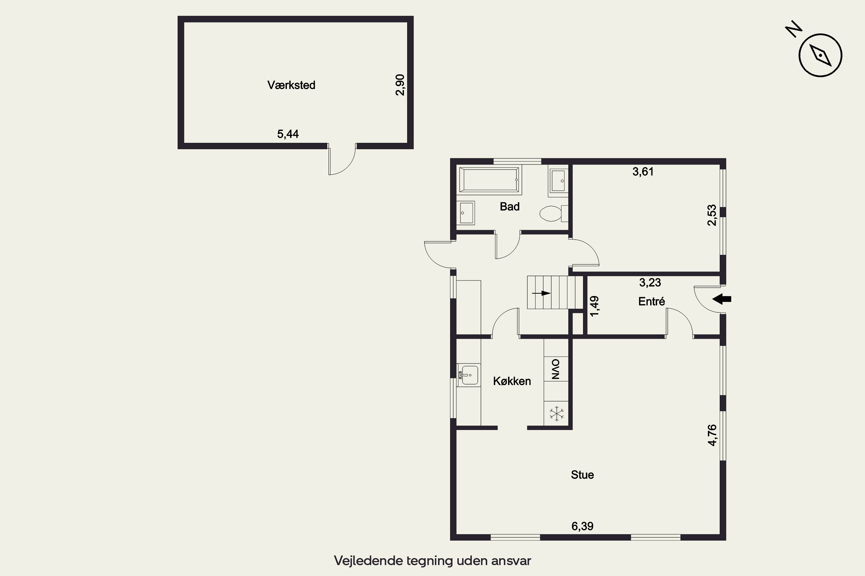Plantegninger billede af Agermosevej 15, Diernæs, 5600 Faaborg