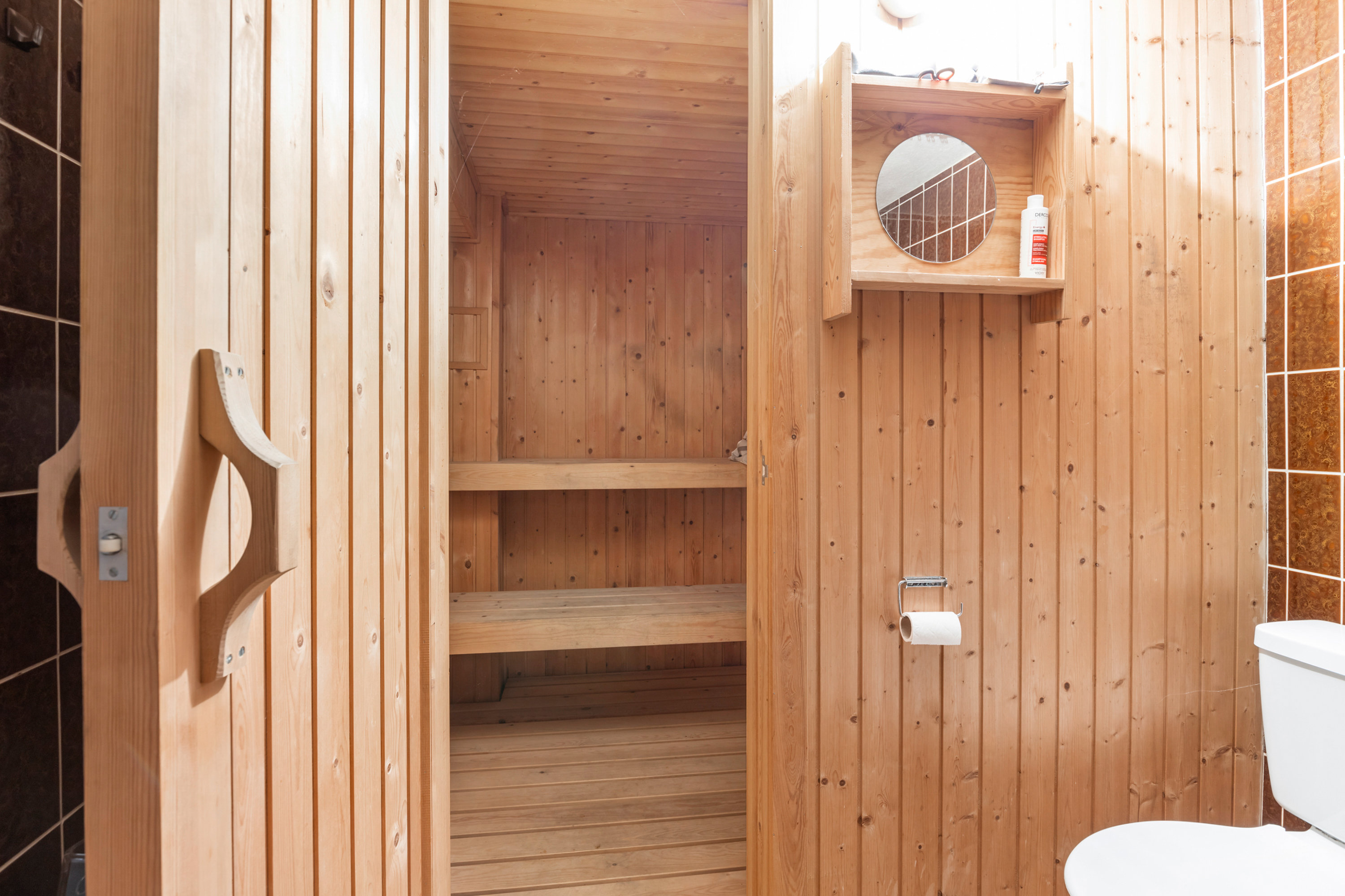 Fremhævet sauna billede i fuldskærmstilstand. Billede af Snehvidevej 4, 9700 Brønderslev