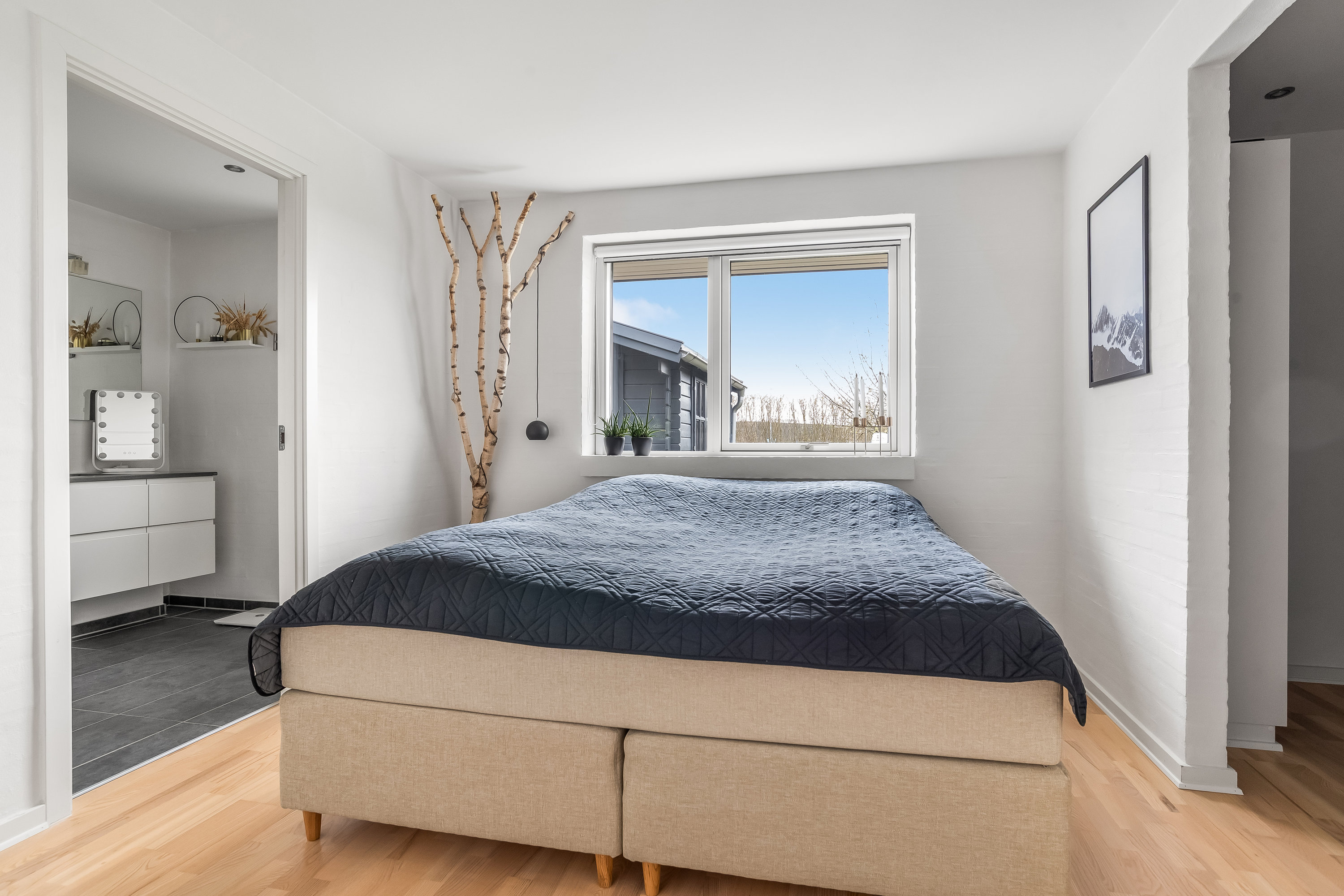 Fremhævet soveværelse billede i fuldskærmstilstand. Billede af Kusken 58, Mejrup, 7500 Holstebro