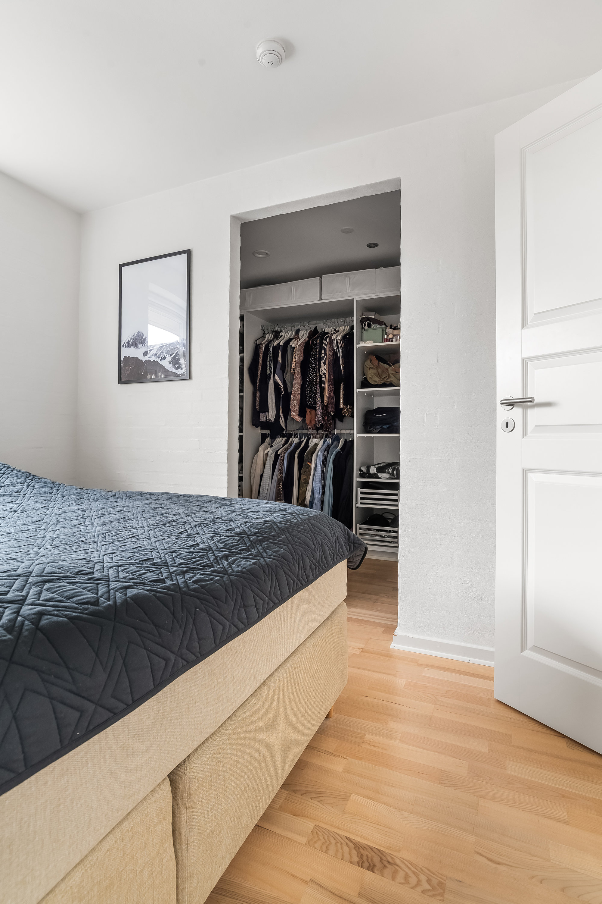 Fremhævet soveværelse billede i fuldskærmstilstand. Billede af Kusken 58, Mejrup, 7500 Holstebro