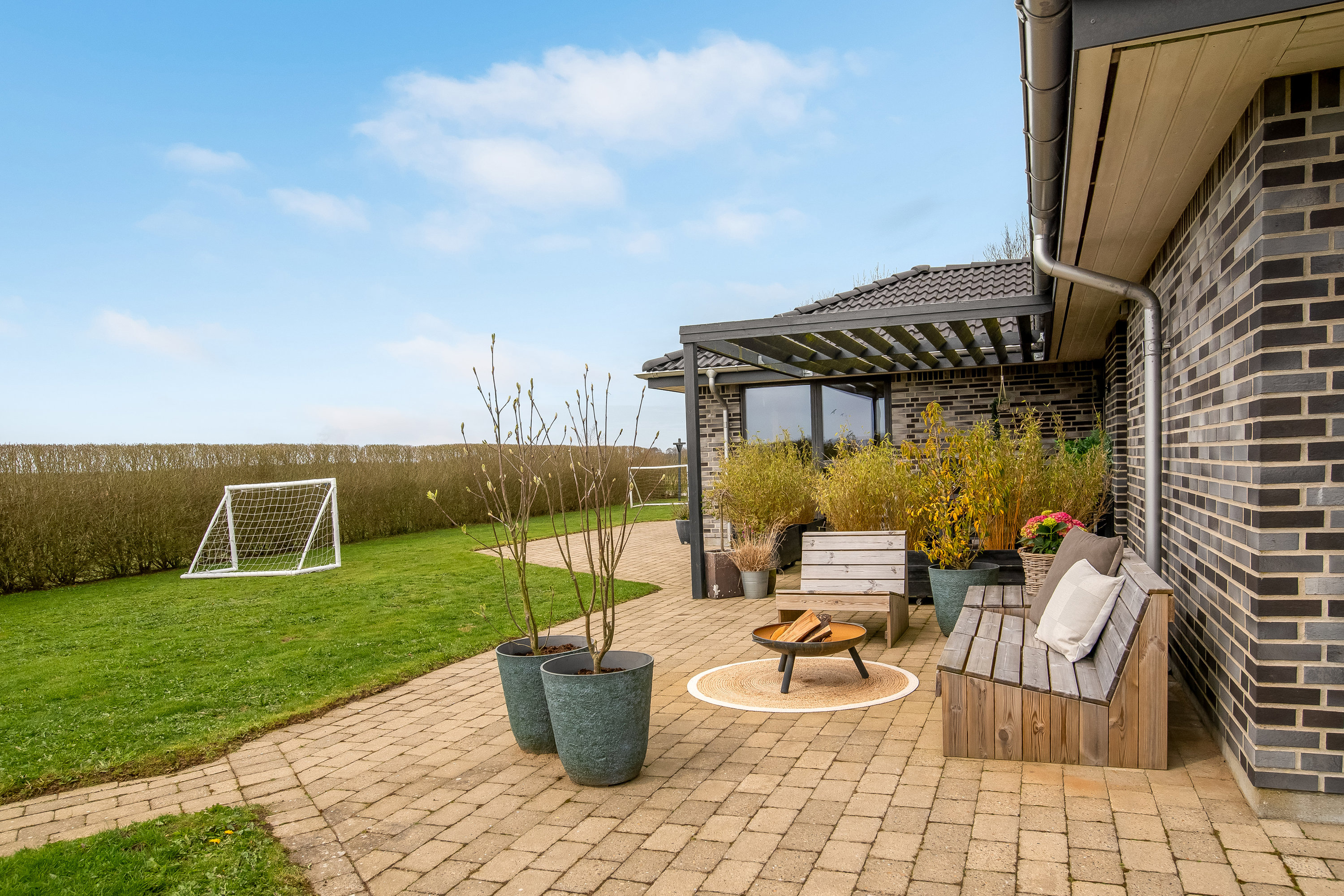 Fremhævet terrasse billede i fuldskærmstilstand. Billede af Kusken 58, Mejrup, 7500 Holstebro