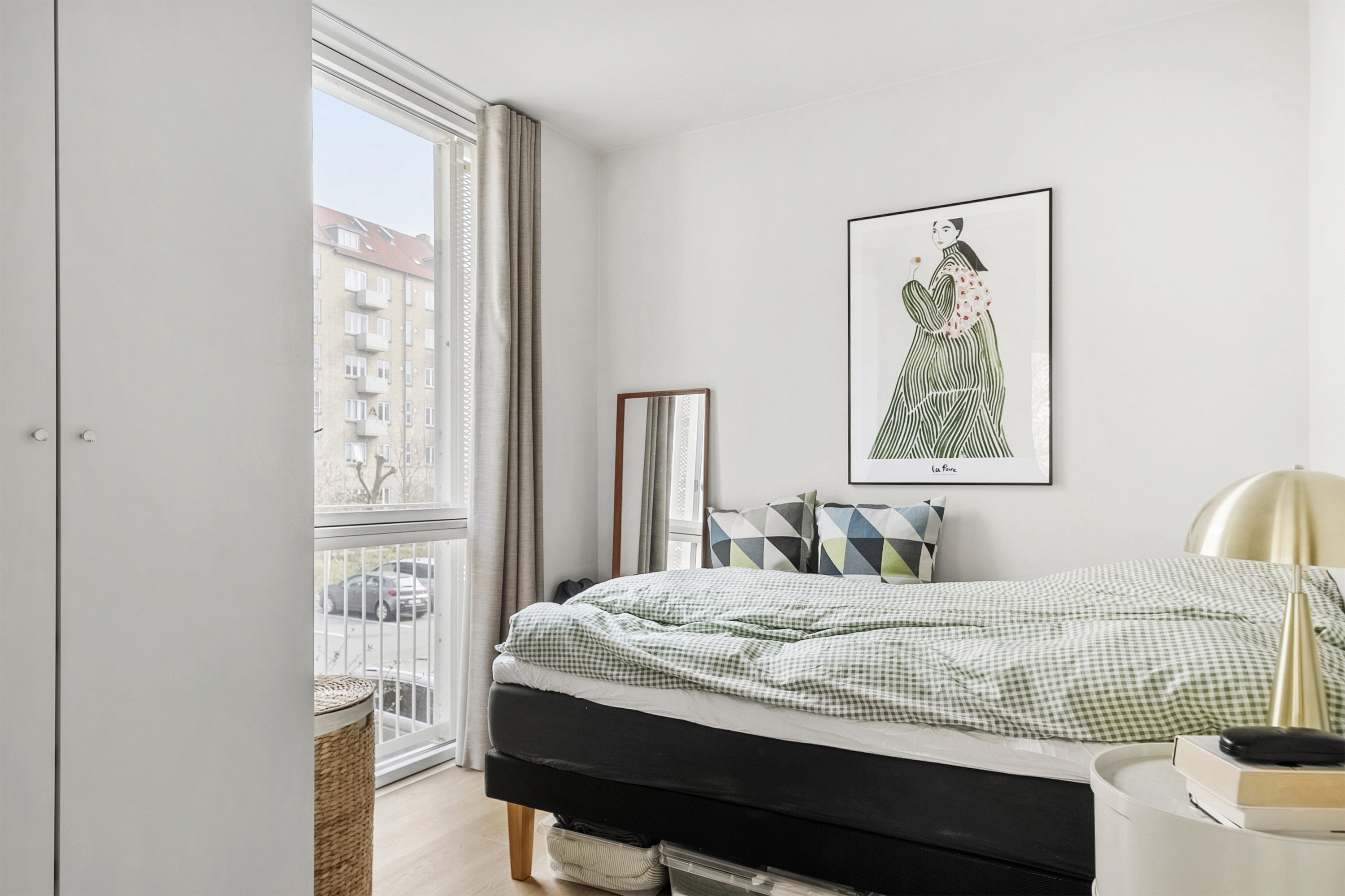 Fremhævet soveværelse billede i fuldskærmstilstand. Billede af Edouard Suensons Gade 10, 1. 2., Trøjborg, 8200 Aarhus N