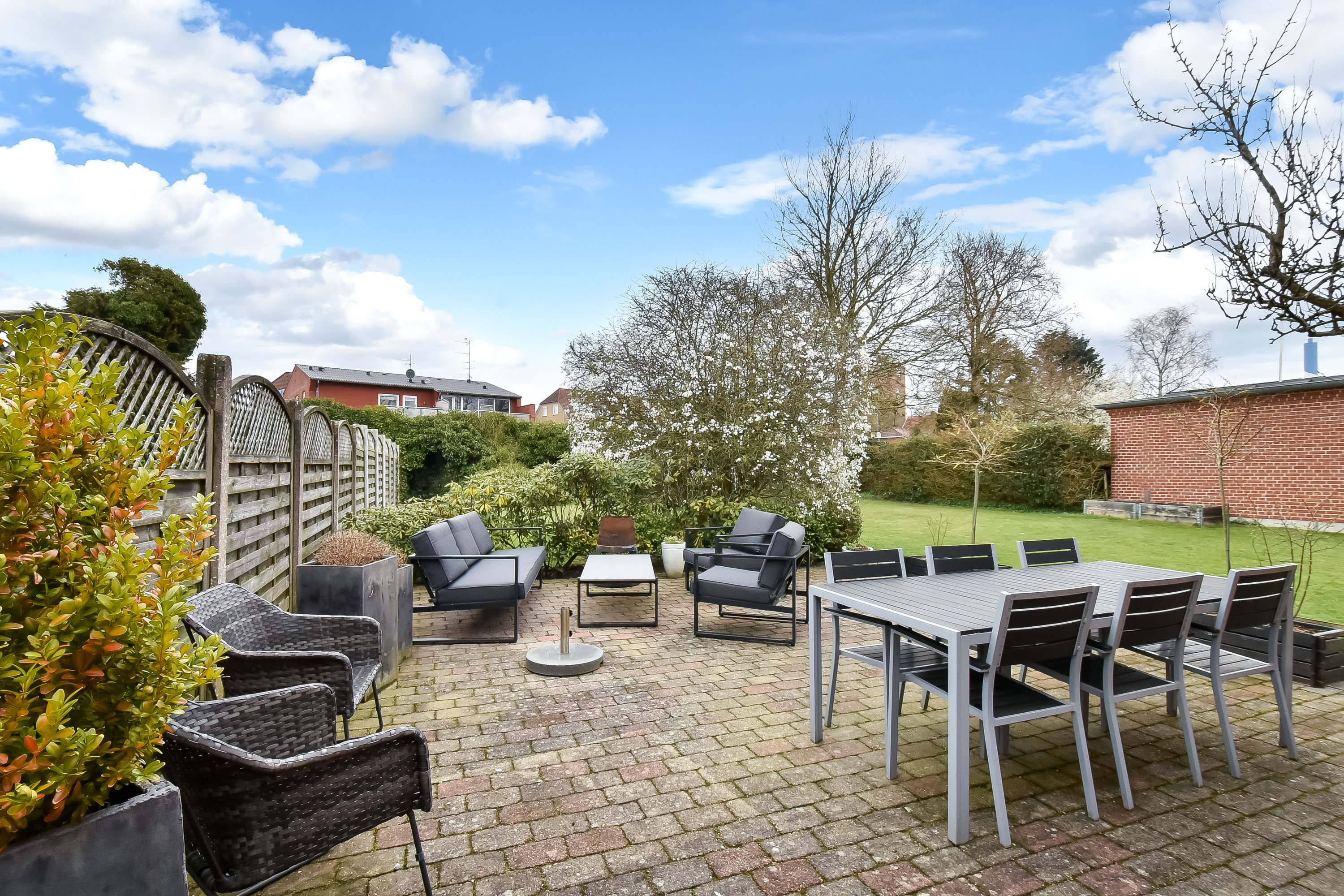 Fremhævet terrasse billede i fuldskærmstilstand. Billede af Danasvej 42, 7400 Herning