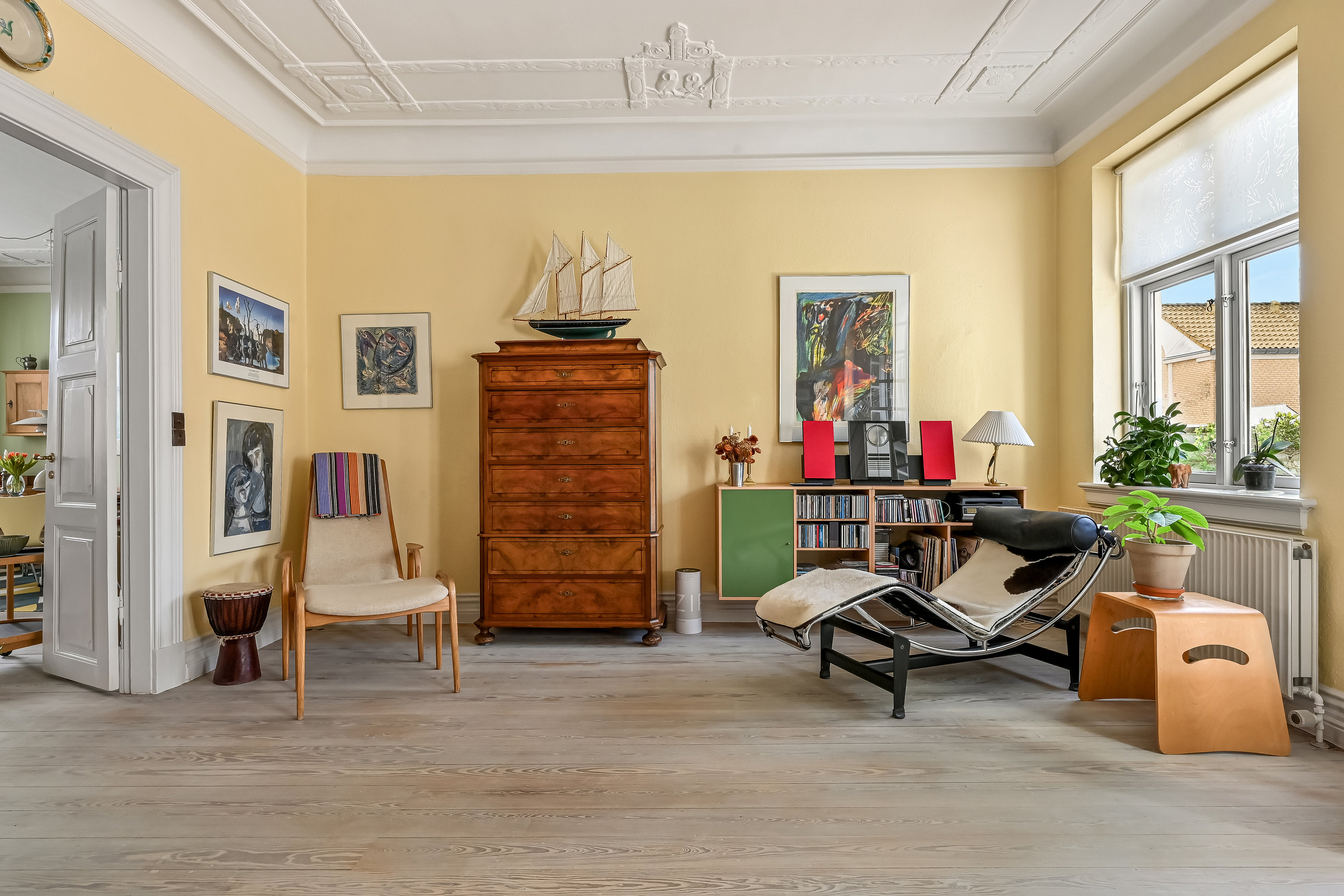 Fremhævet stue billede i fuldskærmstilstand. Billede af Mindegade 16, 7400 Herning