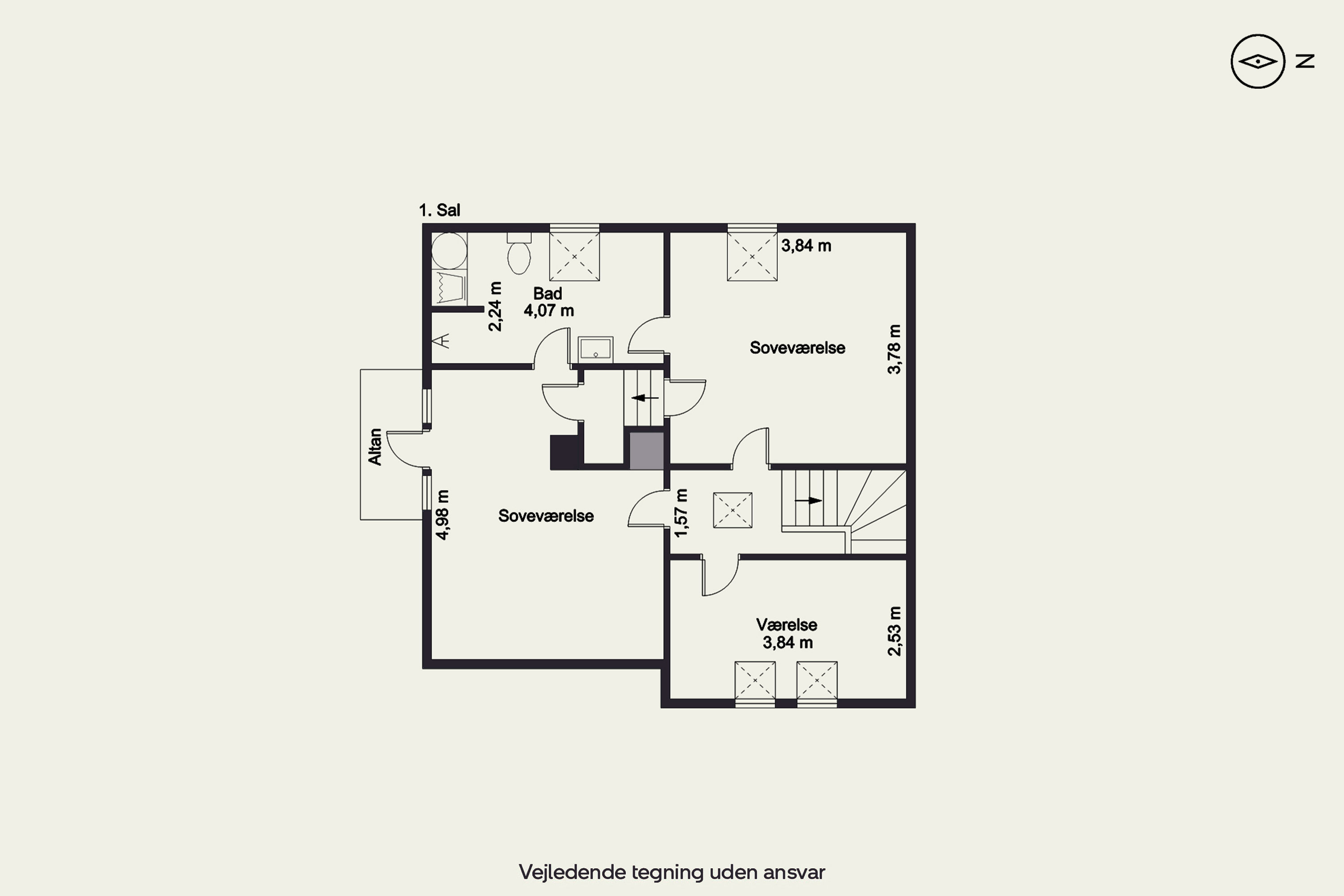 Plantegninger billede af Mindegade 16, 7400 Herning