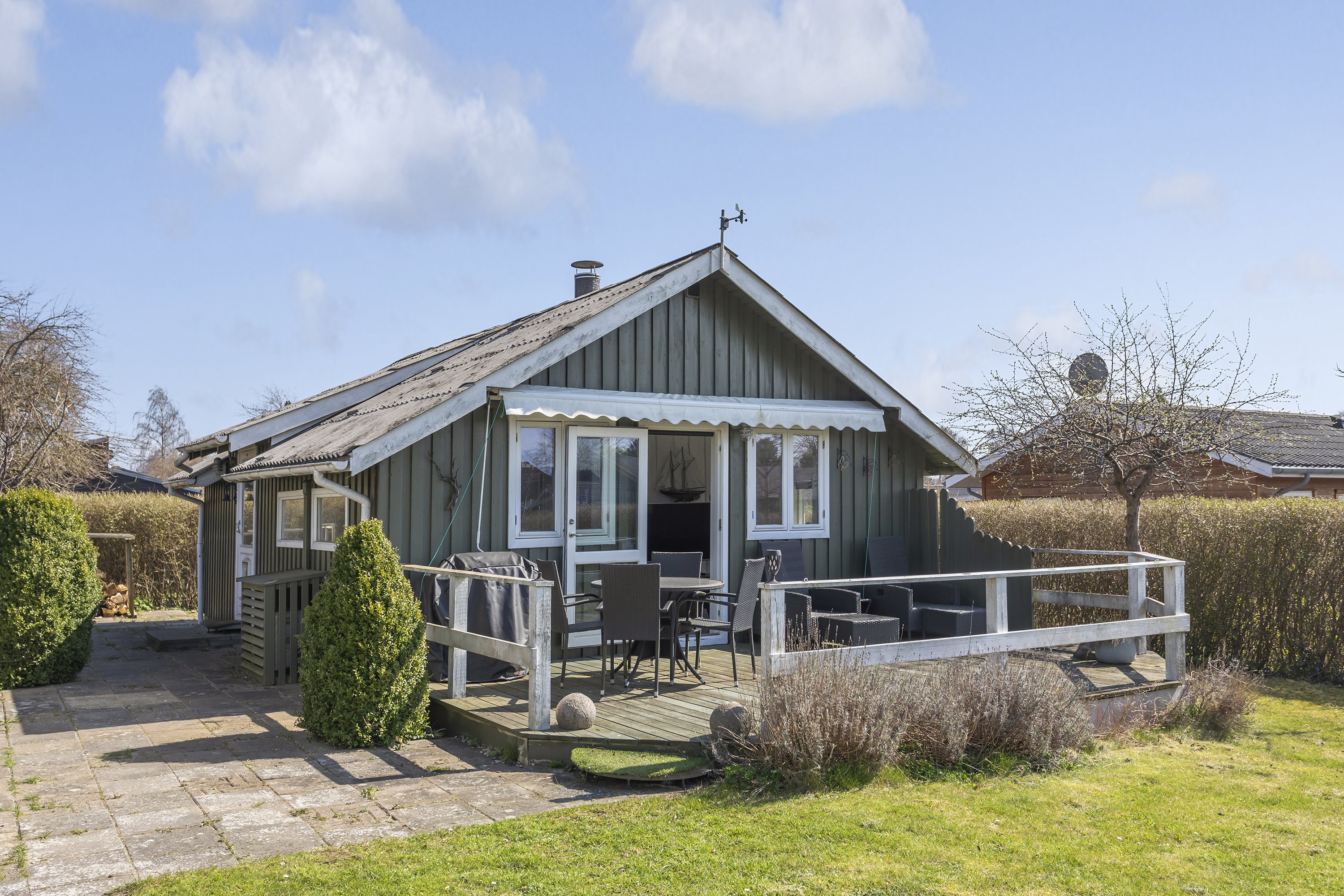 Fremhævet overdækket terrasse billede i fuldskærmstilstand. Billede af Asynjevej 40, 2740 Skovlunde