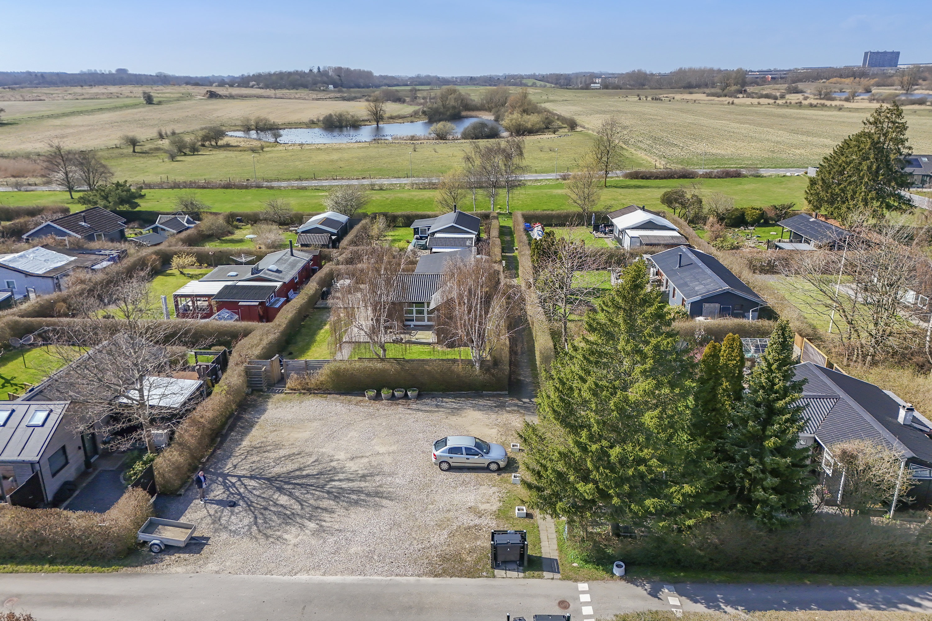 Fremhævet luftfoto billede i fuldskærmstilstand. Billede af Asynjevej 47, 2740 Skovlunde