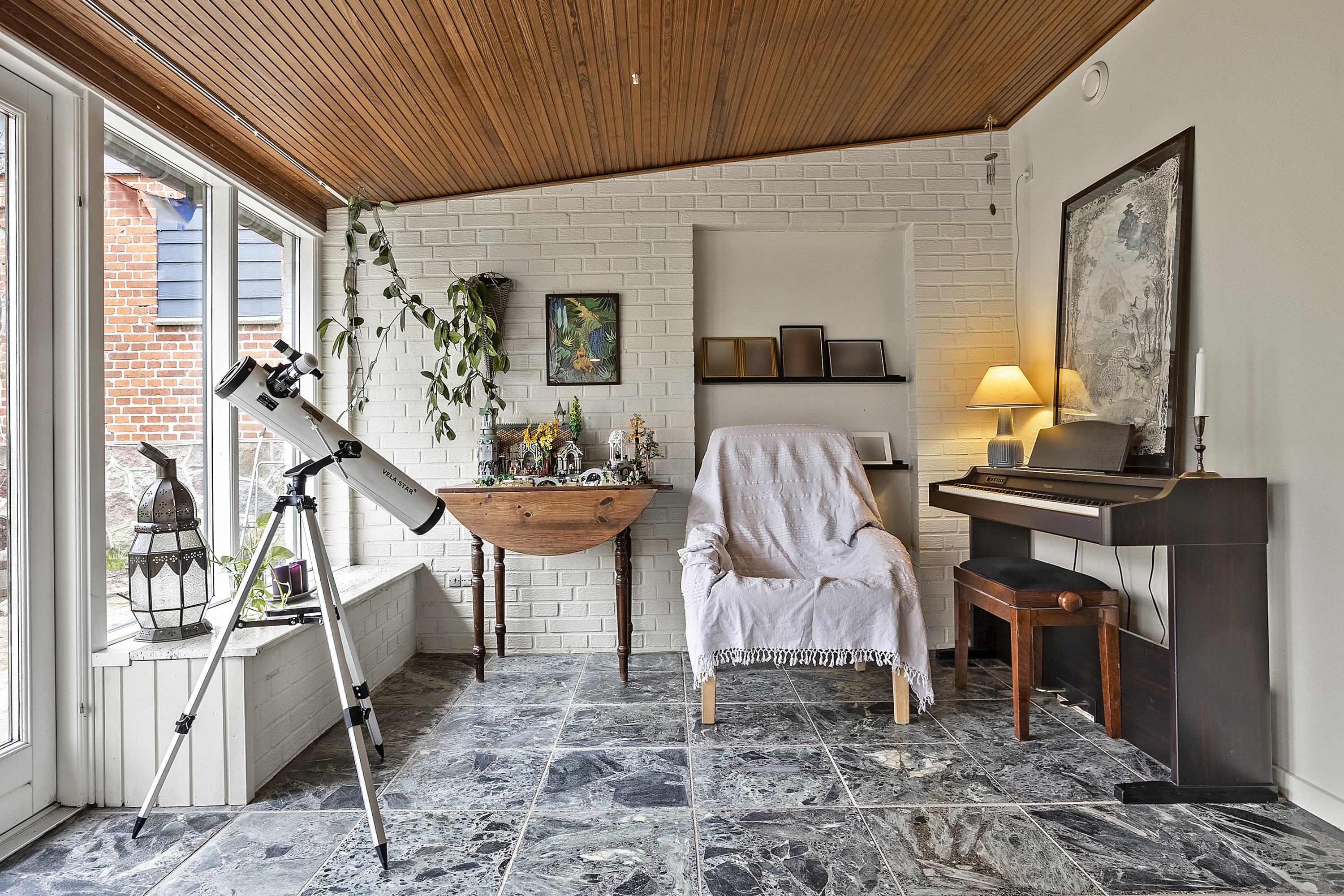 Fremhævet havestue billede i fuldskærmstilstand. Billede af Bobølvej 8, 6683 Føvling