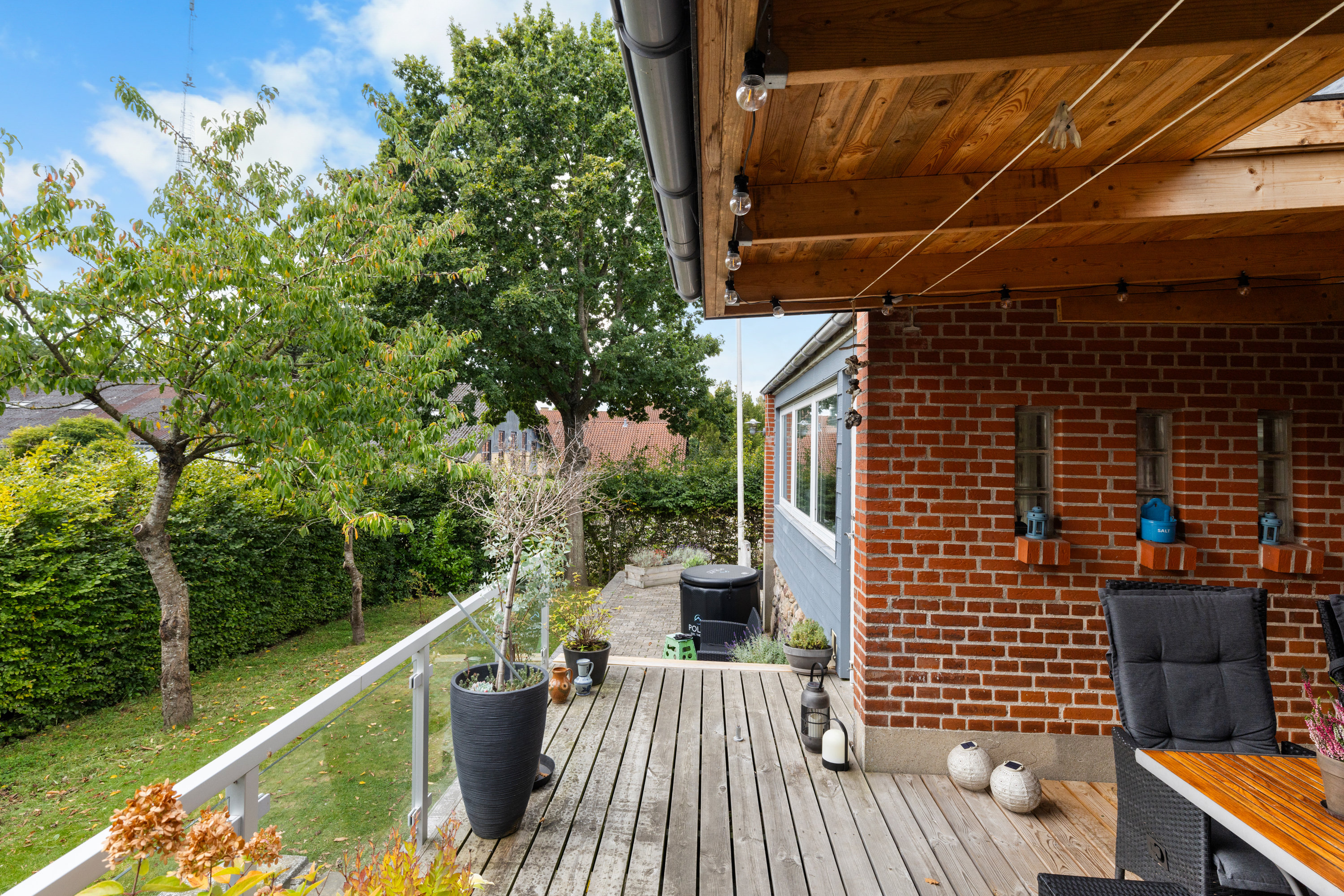 Fremhævet terrasse billede i fuldskærmstilstand. Billede af Prangervej 179, 7000 Fredericia