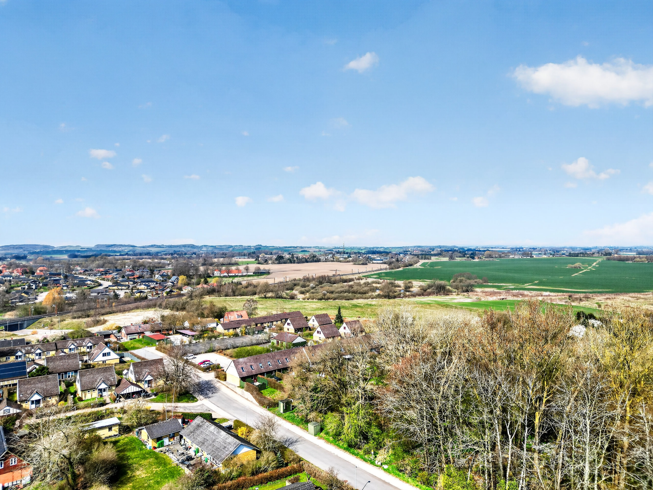 Fremhævet luftfoto billede i fuldskærmstilstand. Billede af Elmevej 3, 4340 Tølløse