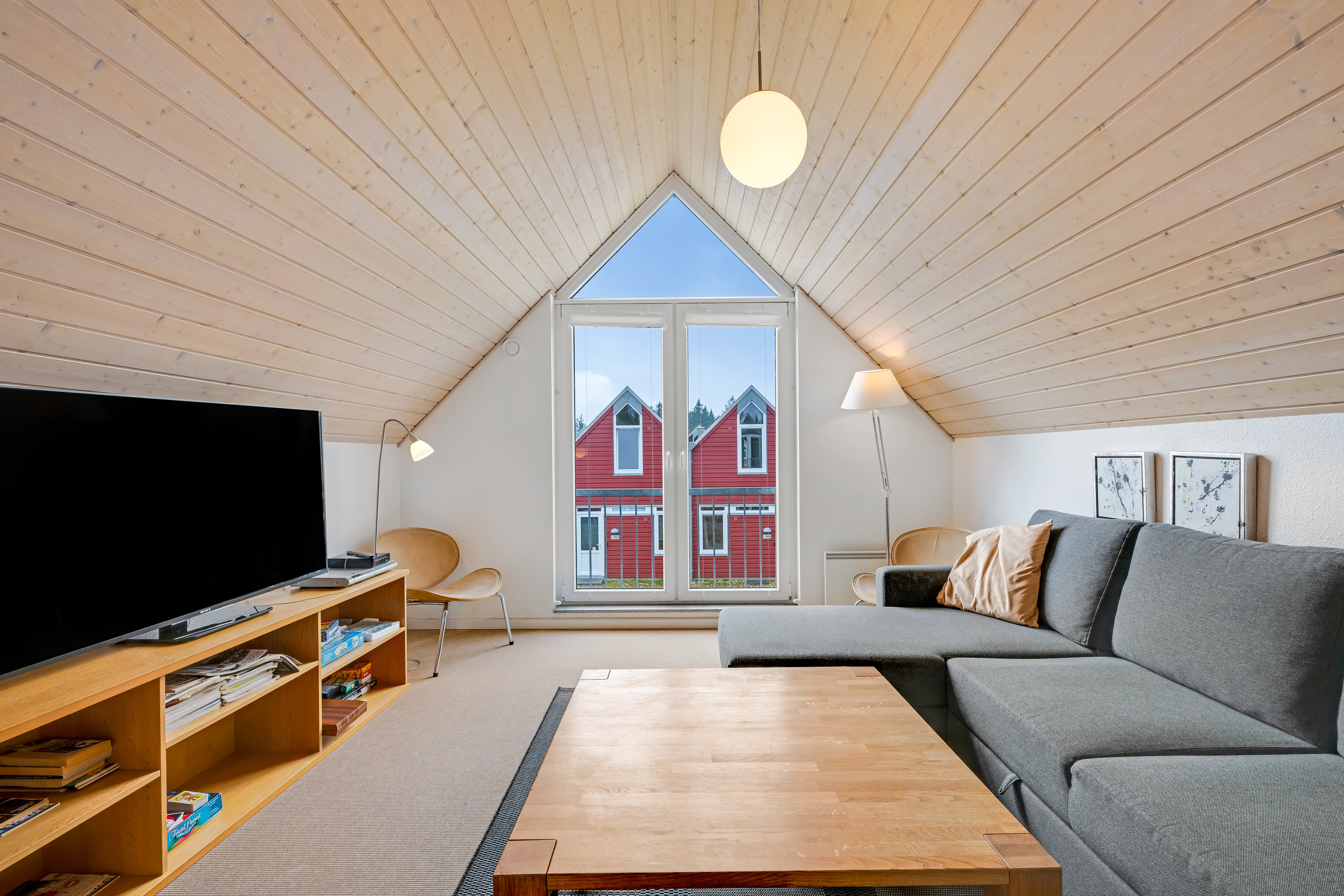 Fremhævet stue billede i fuldskærmstilstand. Billede af Lønne Feriepark 150C, Lønne, 6830 Nørre Nebel