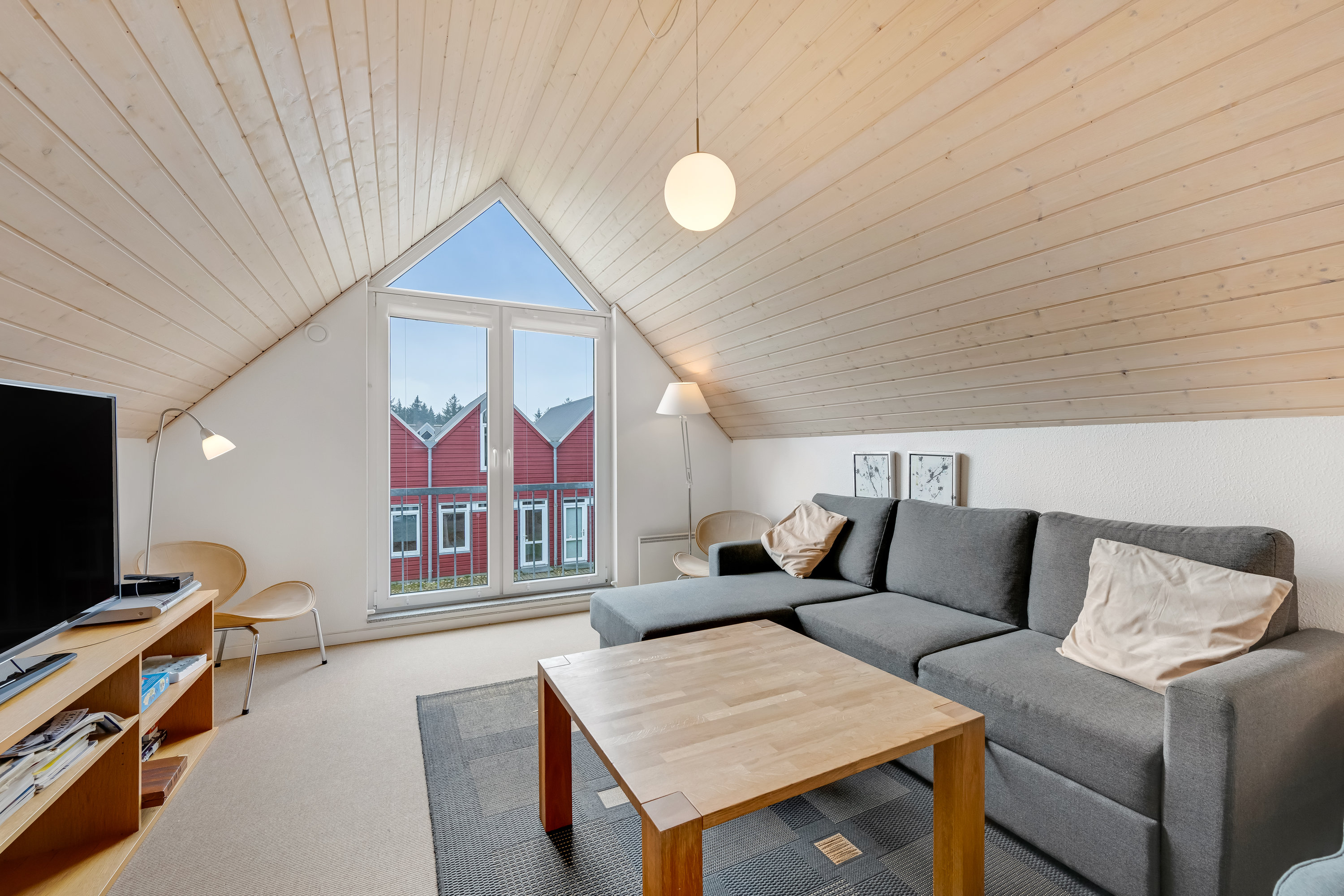 Fremhævet stue billede i fuldskærmstilstand. Billede af Lønne Feriepark 150C, Lønne, 6830 Nørre Nebel