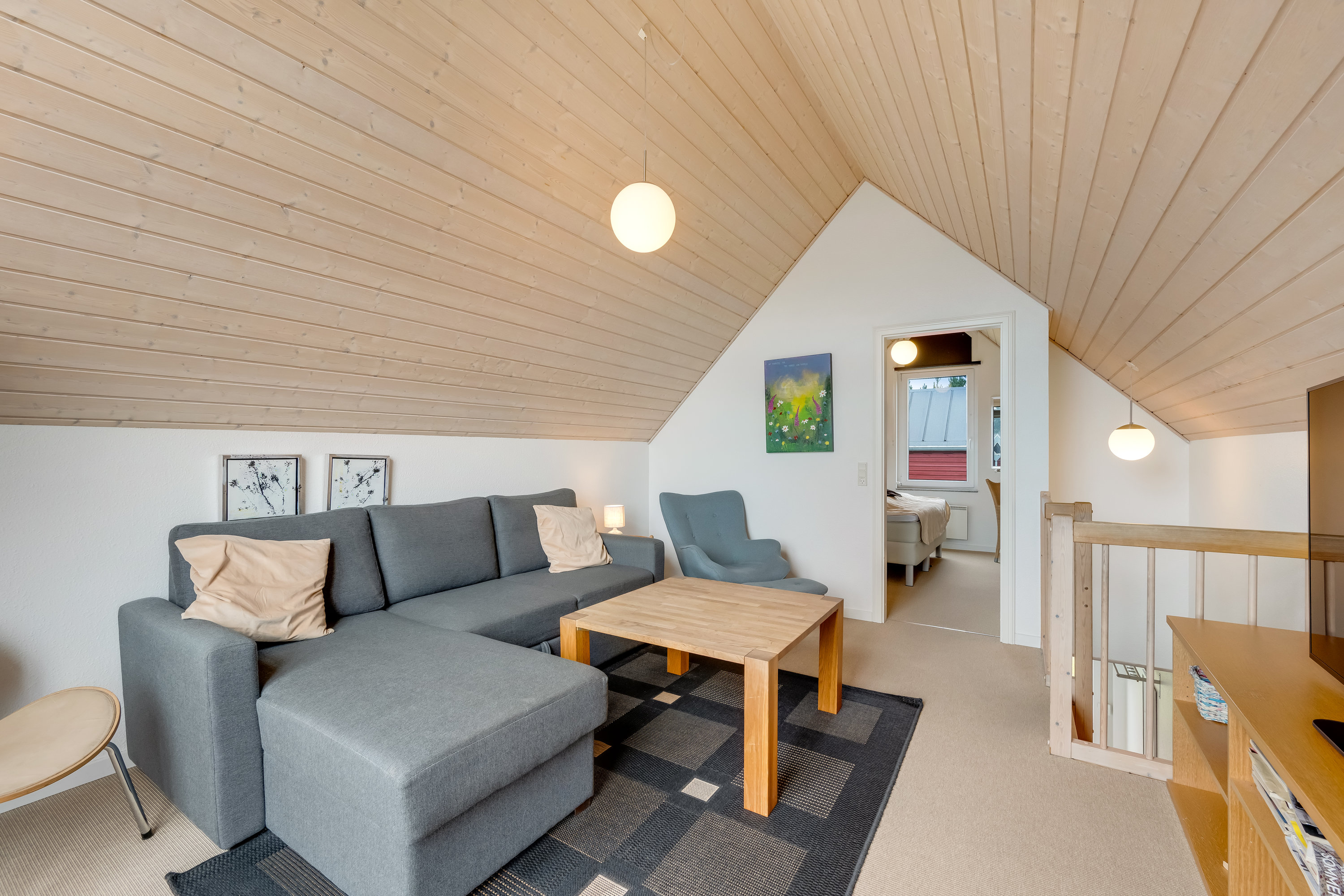 Fremhævet stue billede i fuldskærmstilstand. Billede af Lønne Feriepark 150C, Lønne, 6830 Nørre Nebel