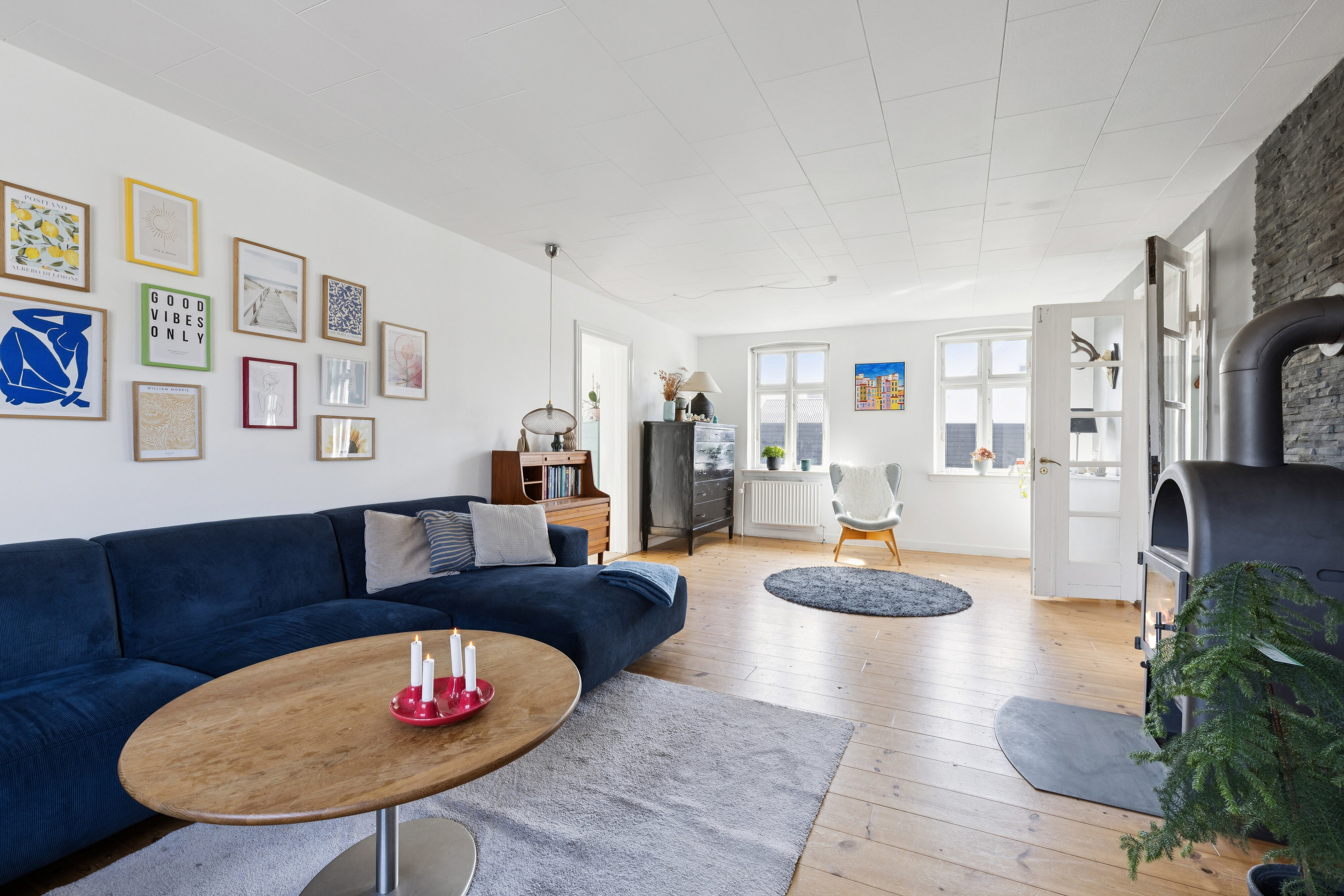 Fremhævet stue billede i fuldskærmstilstand. Billede af Stationsvej 6, 4241 Vemmelev