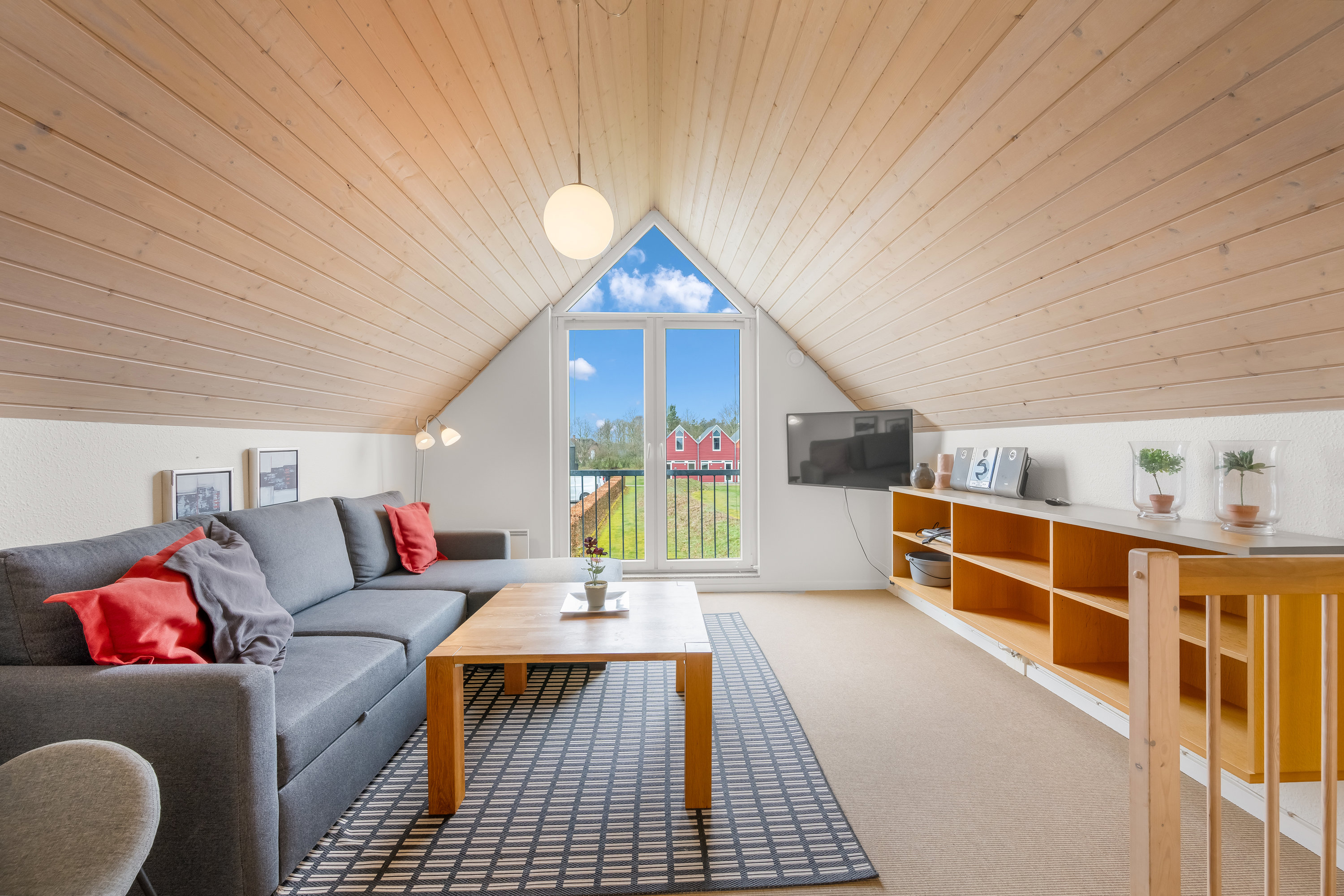 Fremhævet stue billede i fuldskærmstilstand. Billede af Lønne Feriepark 144B, Lønne, 6830 Nørre Nebel