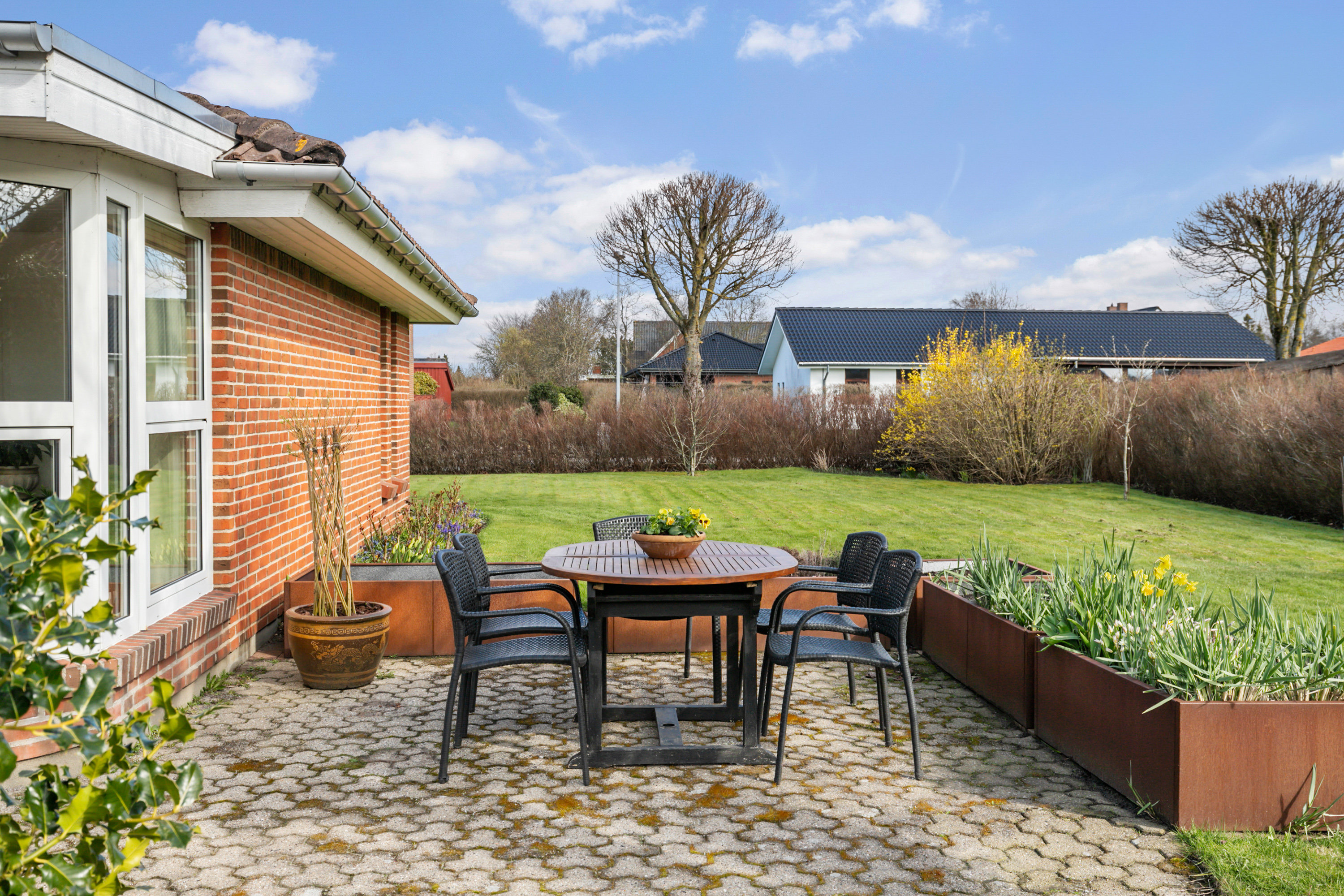 Fremhævet terrasse billede i fuldskærmstilstand. Billede af Klostermarken 16, 9490 Pandrup