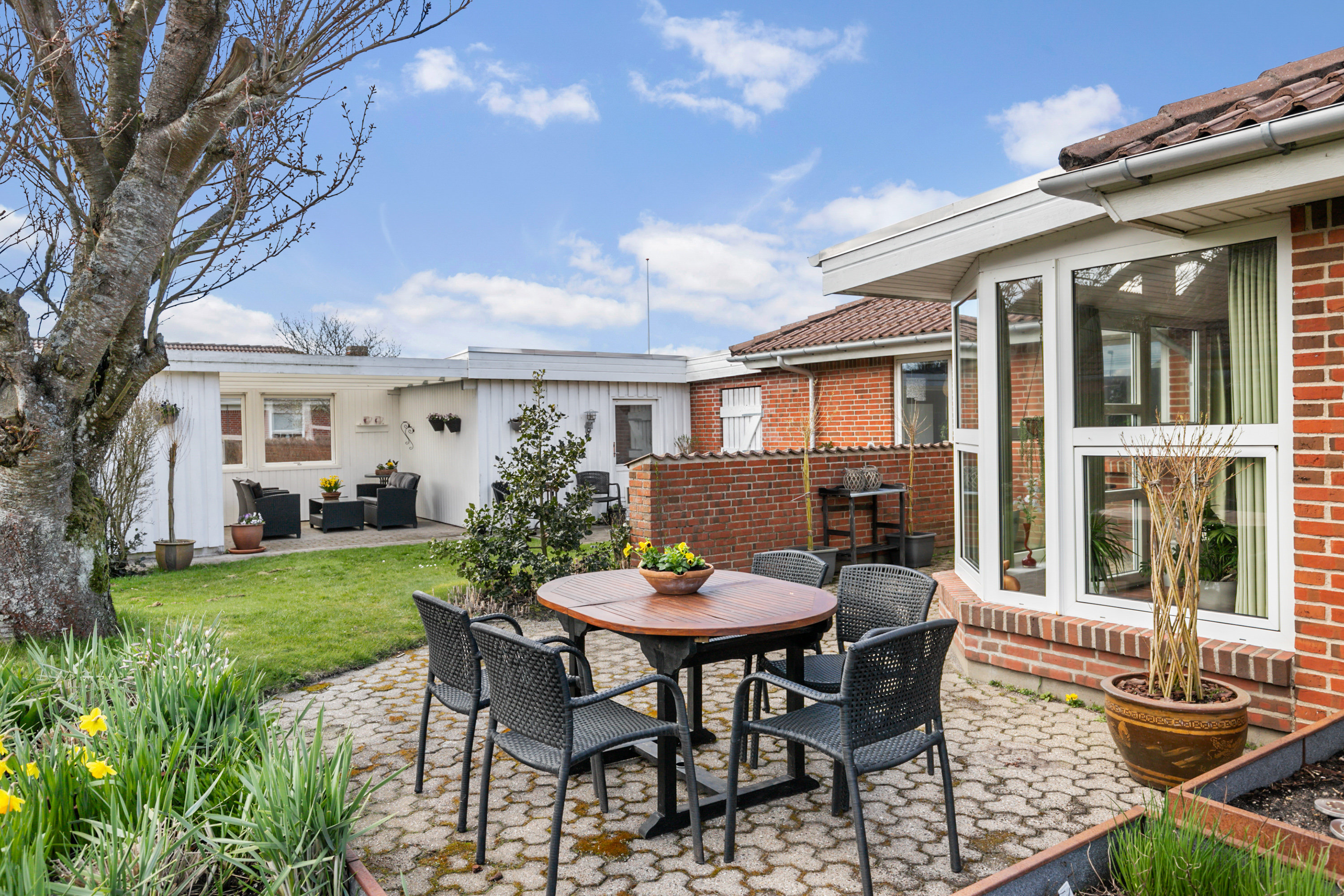 Fremhævet terrasse billede i fuldskærmstilstand. Billede af Klostermarken 16, 9490 Pandrup