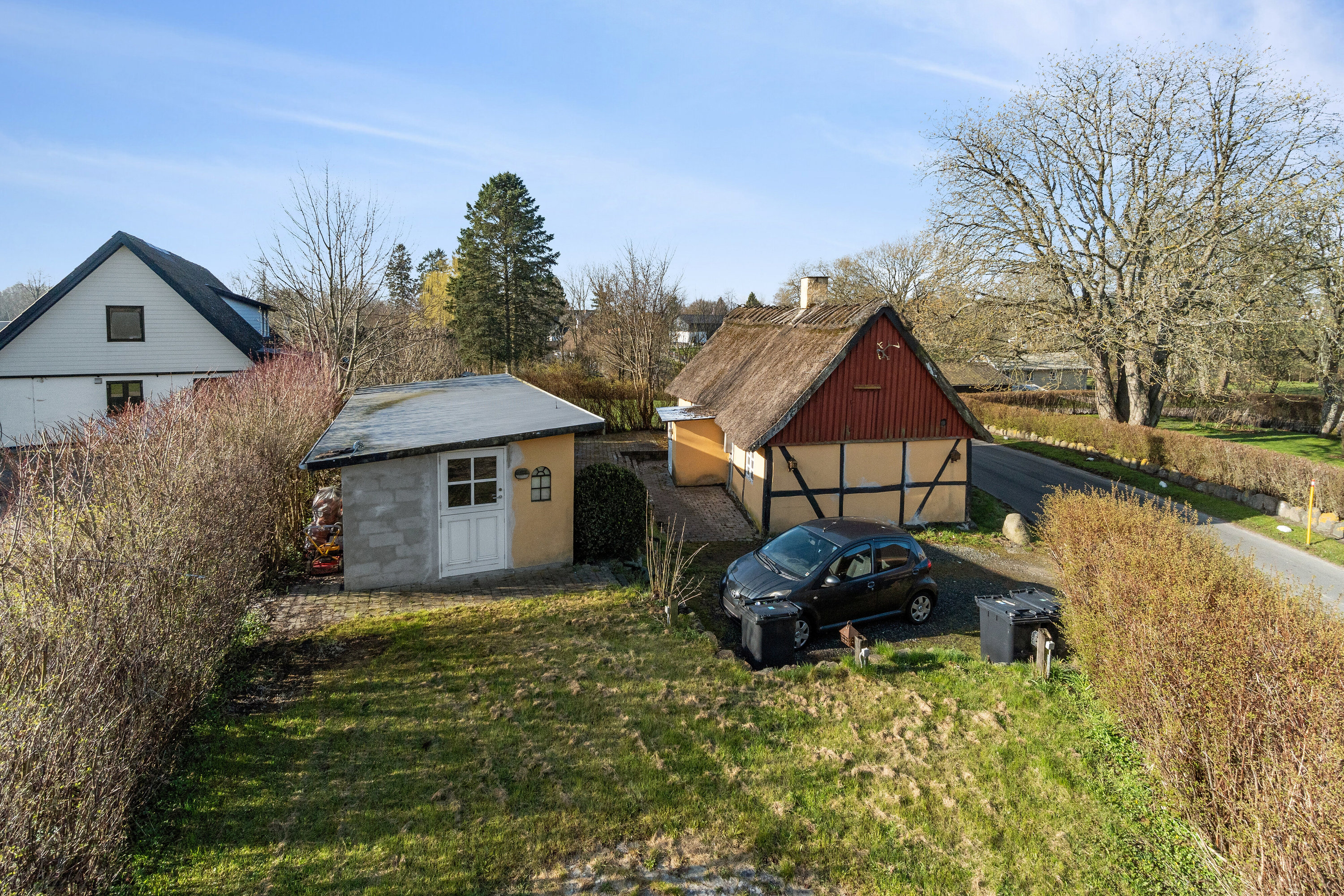 Fremhævet set fra haven billede i fuldskærmstilstand. Billede af Nielstrupvej 58, Nielstrup, 4690 Haslev