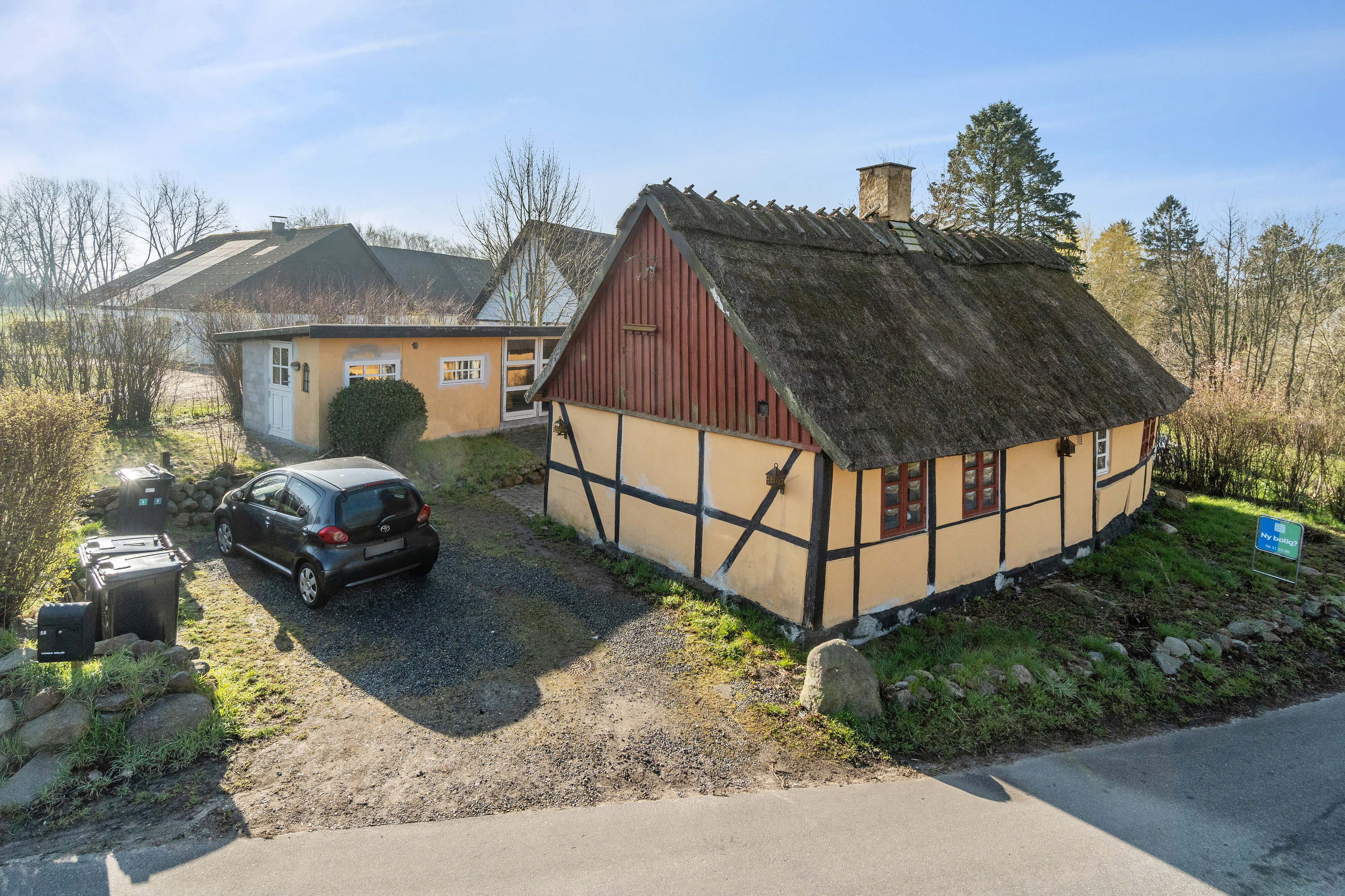 Fremhævet set fra haven billede i fuldskærmstilstand. Billede af Nielstrupvej 58, Nielstrup, 4690 Haslev