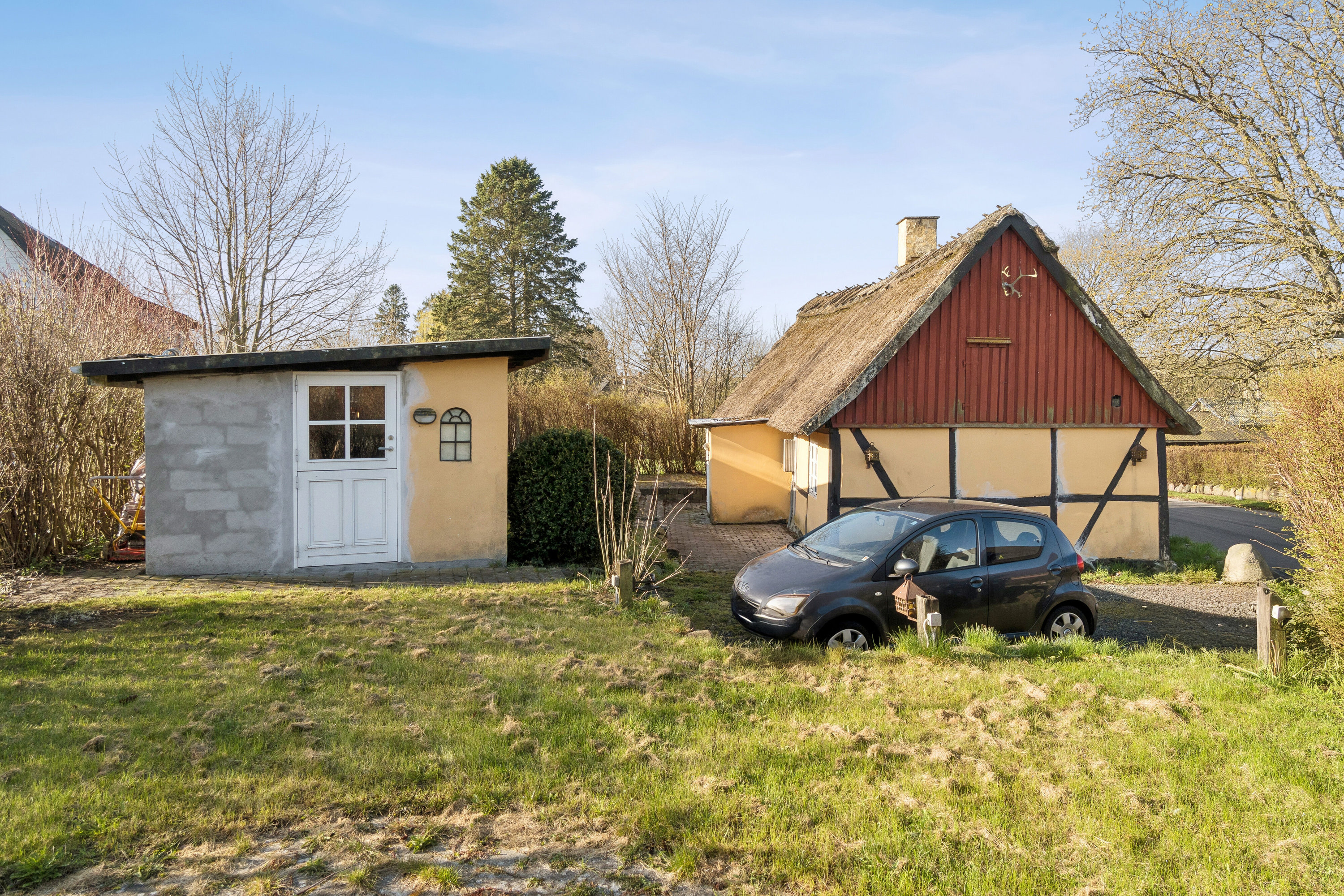 Fremhævet set fra haven billede i fuldskærmstilstand. Billede af Nielstrupvej 58, Nielstrup, 4690 Haslev