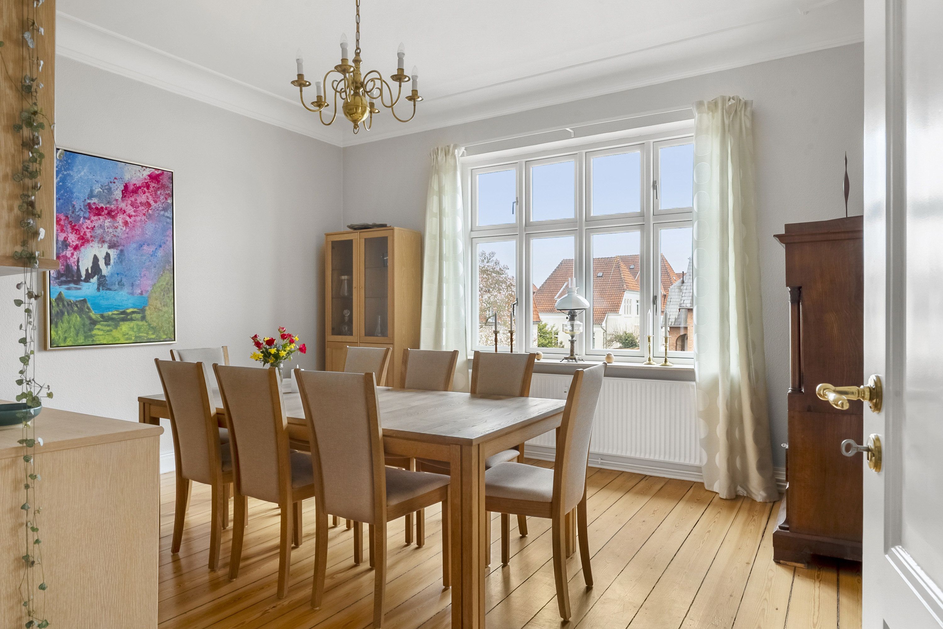 Fremhævet spisestue billede i fuldskærmstilstand. Billede af Læssøegade 77, 1., 5230 Odense M