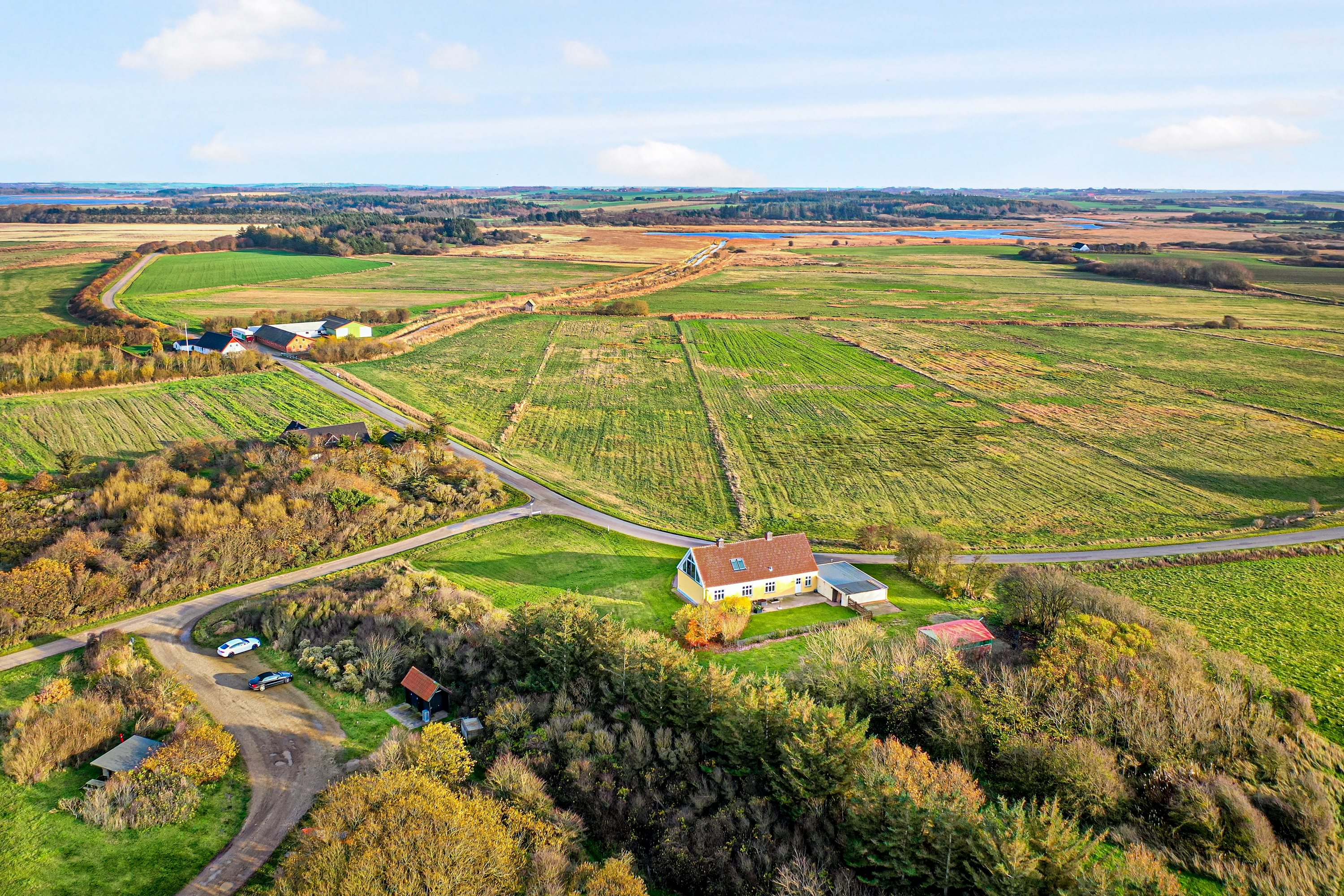 Fremhævet luftfoto billede i fuldskærmstilstand. Billede af Heden 13, Rødding, 7860 Spøttrup