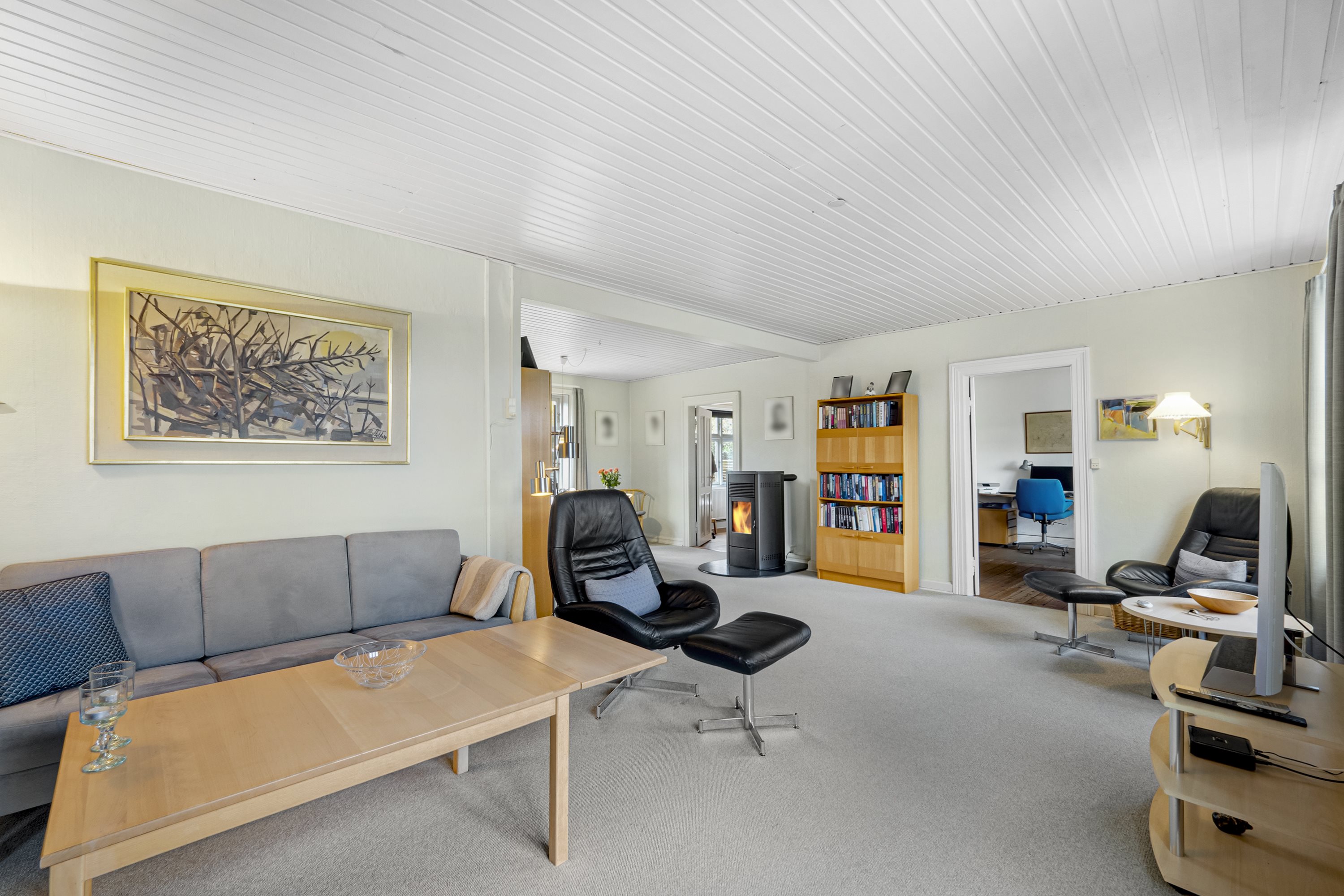 Fremhævet stue billede i fuldskærmstilstand. Billede af Heden 13, Rødding, 7860 Spøttrup