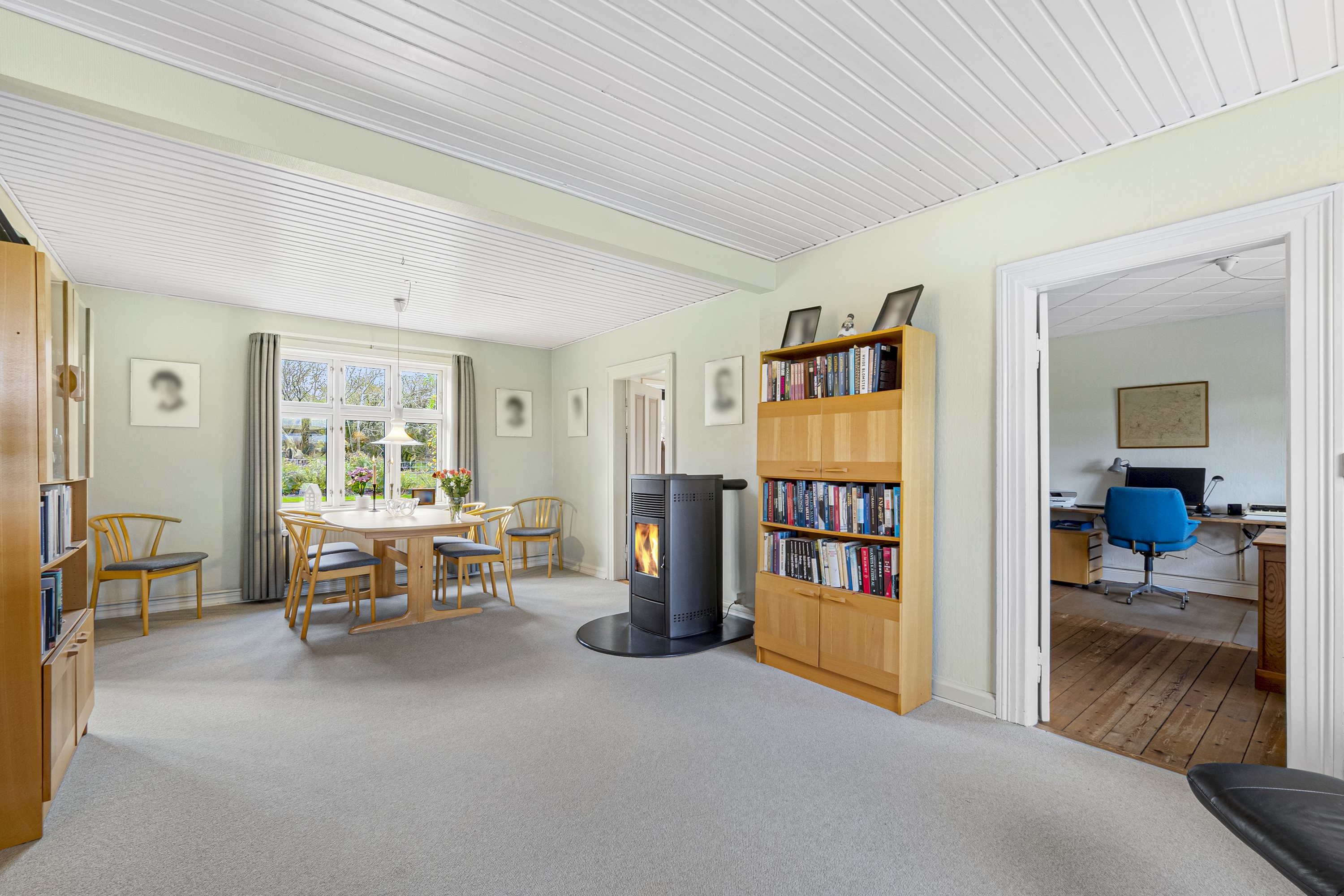 Fremhævet stue billede i fuldskærmstilstand. Billede af Heden 13, Rødding, 7860 Spøttrup