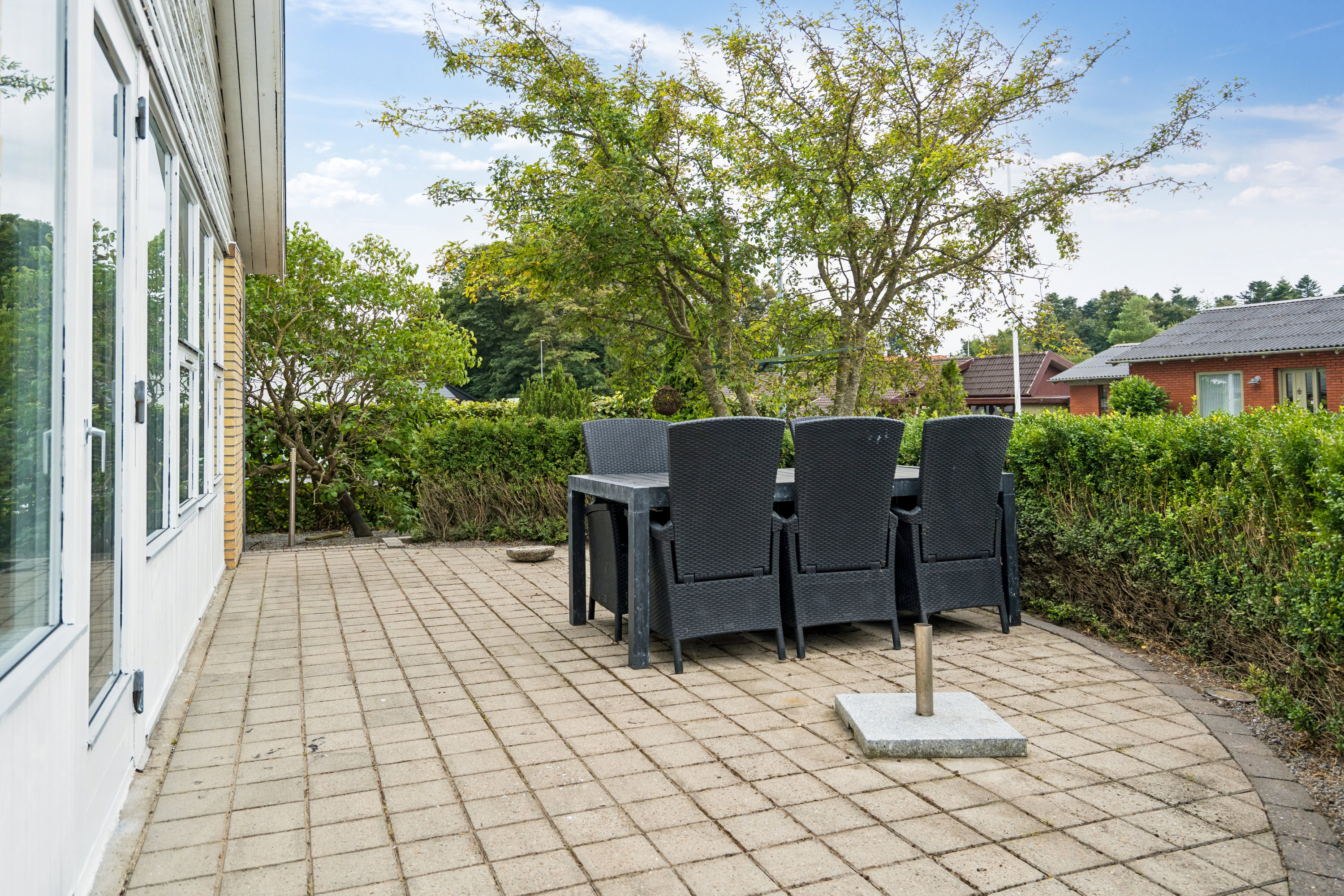 Fremhævet terrasse billede i fuldskærmstilstand. Billede af Engvej 6, 9800 Hjørring
