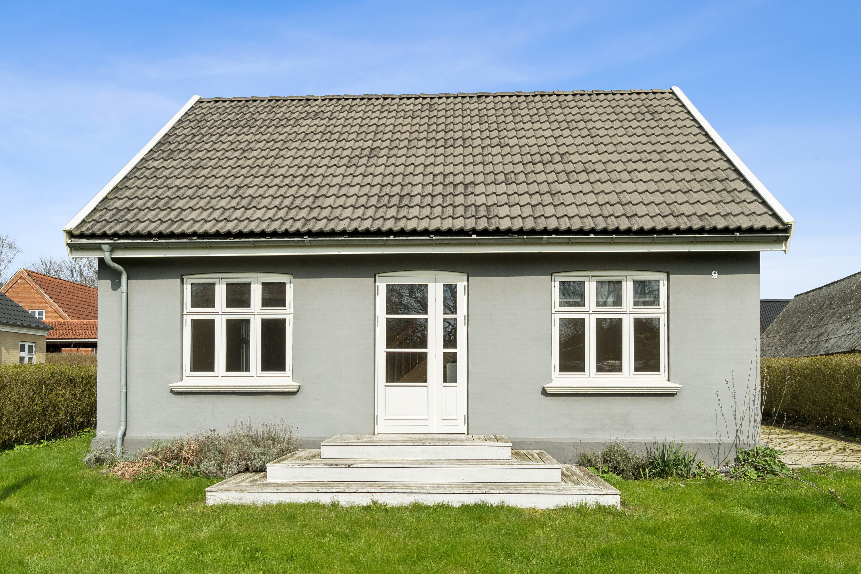 Fremhævet set fra haven billede i fuldskærmstilstand. Billede af Labingvej 9, Labing, 8462 Harlev J