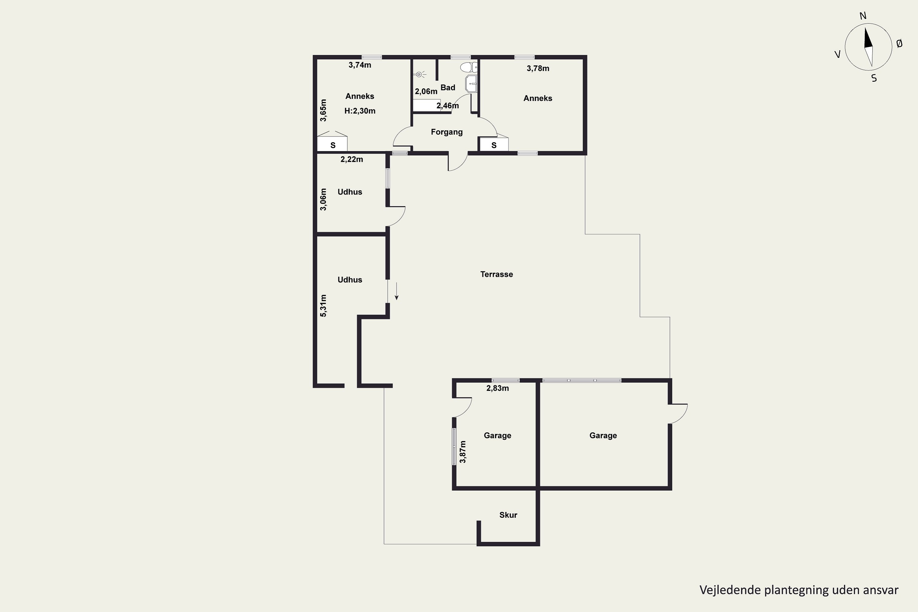 Plantegninger billede af Stavnsborgvej 37, Gjerrild, 8500 Grenaa