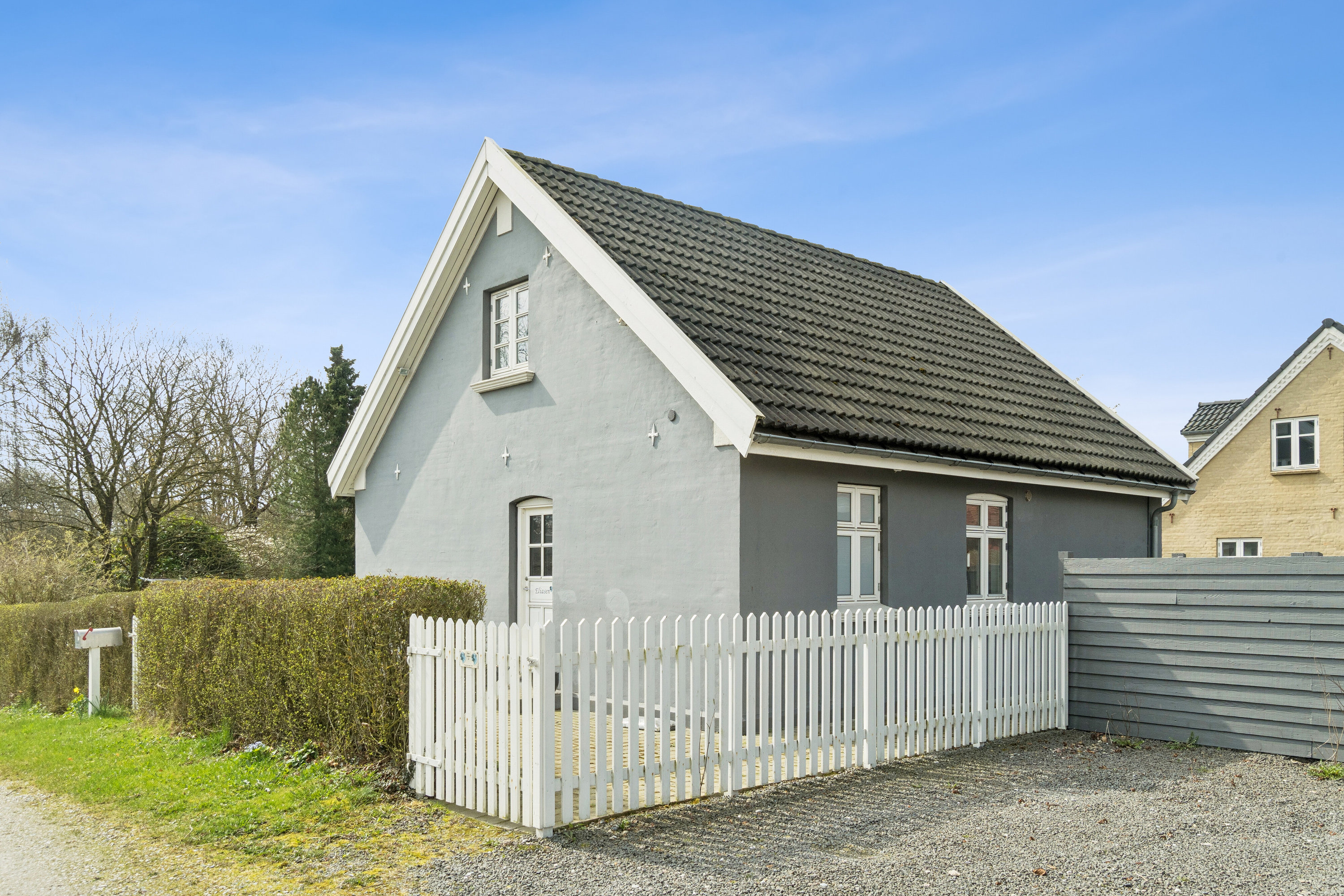 Fremhævet set fra haven billede i fuldskærmstilstand. Billede af Labingvej 9, Labing, 8462 Harlev J