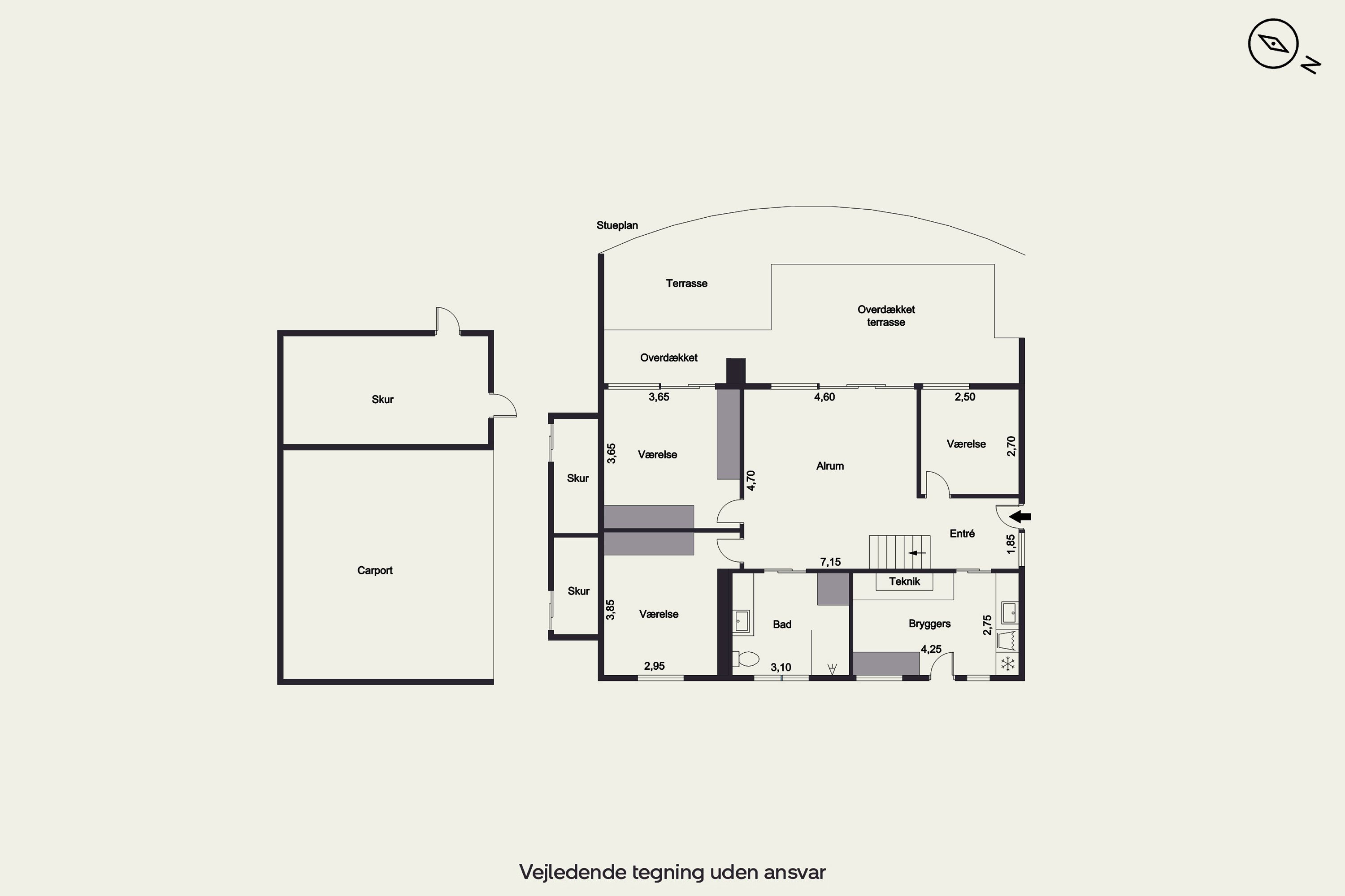 Plantegninger billede af Strandhøjen 22, 3600 Frederikssund