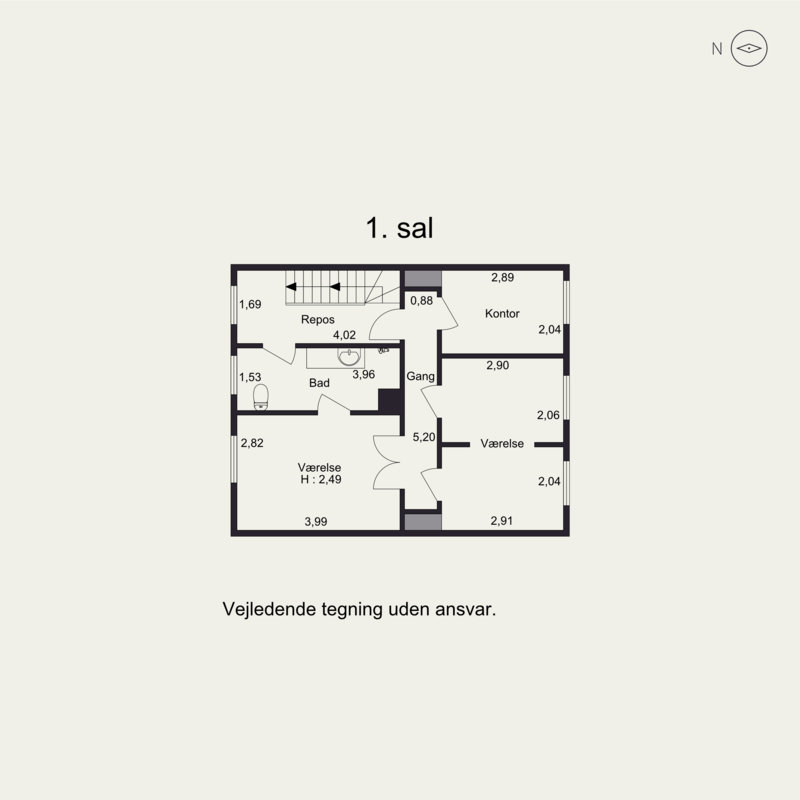 Plantegninger billede af Amaliegade 21, 8700 Horsens