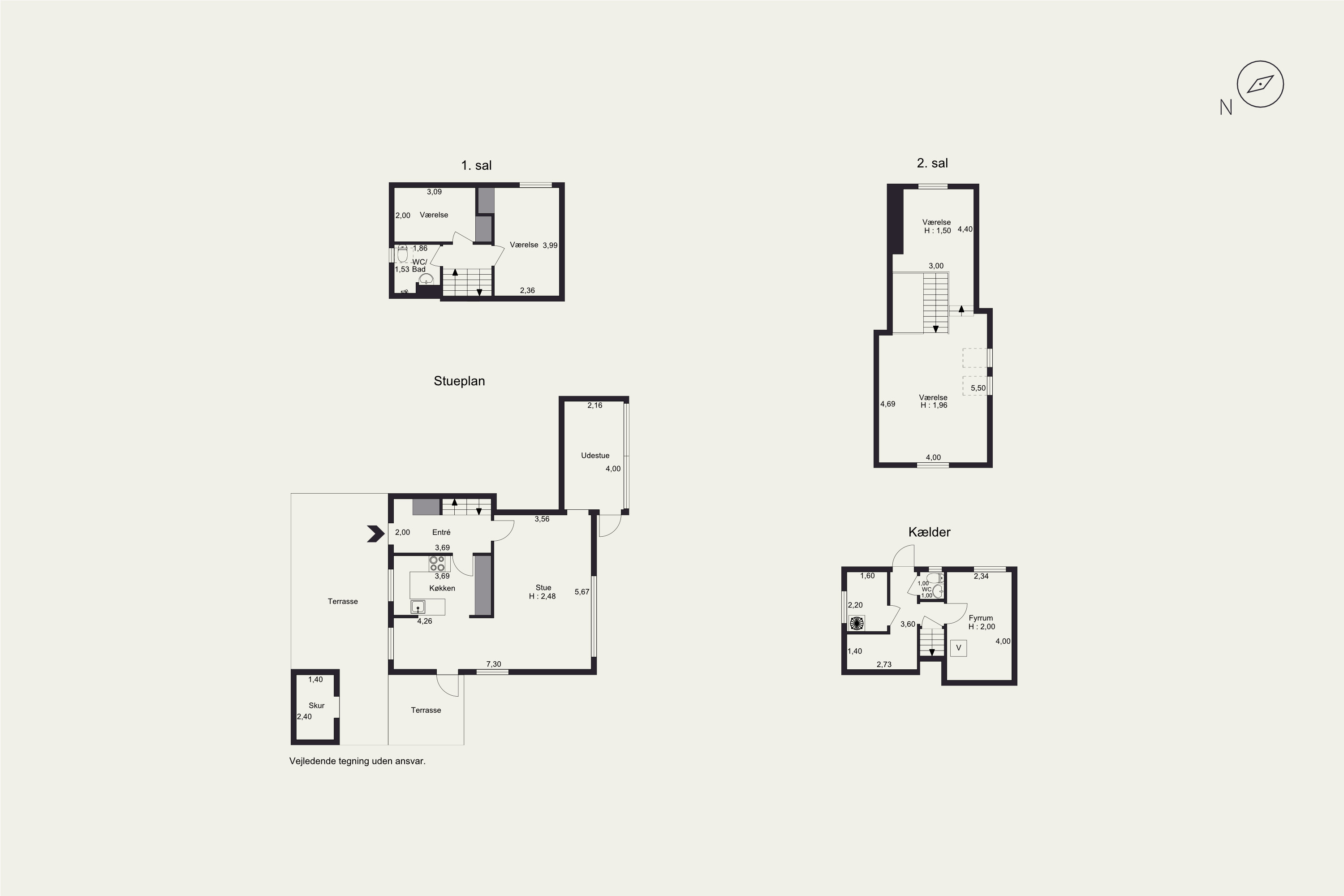 Plantegninger billede af Toftebjergvej 35, 2970 Hørsholm