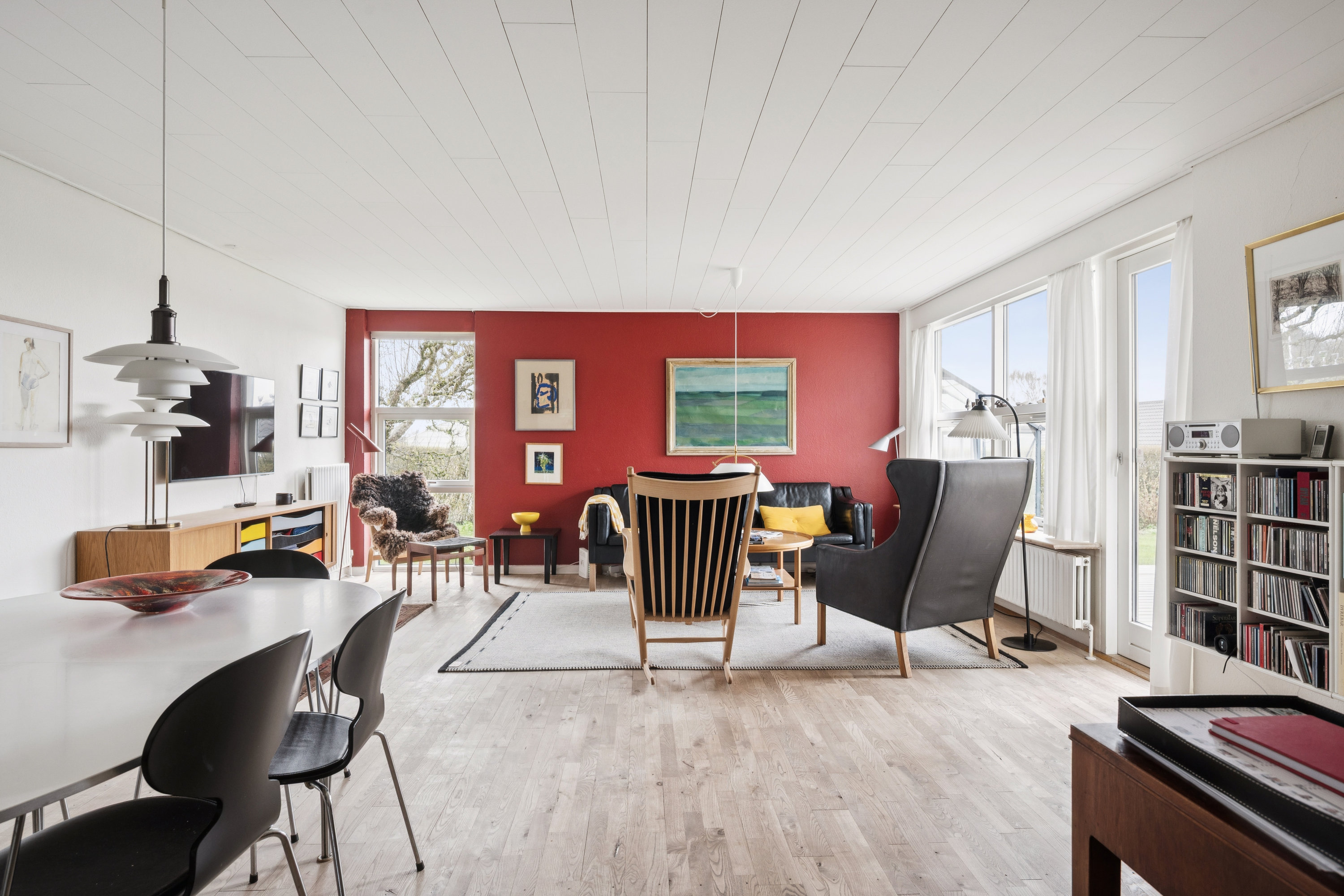 Fremhævet stue billede i fuldskærmstilstand. Billede af Elleparken 77, 8520 Lystrup