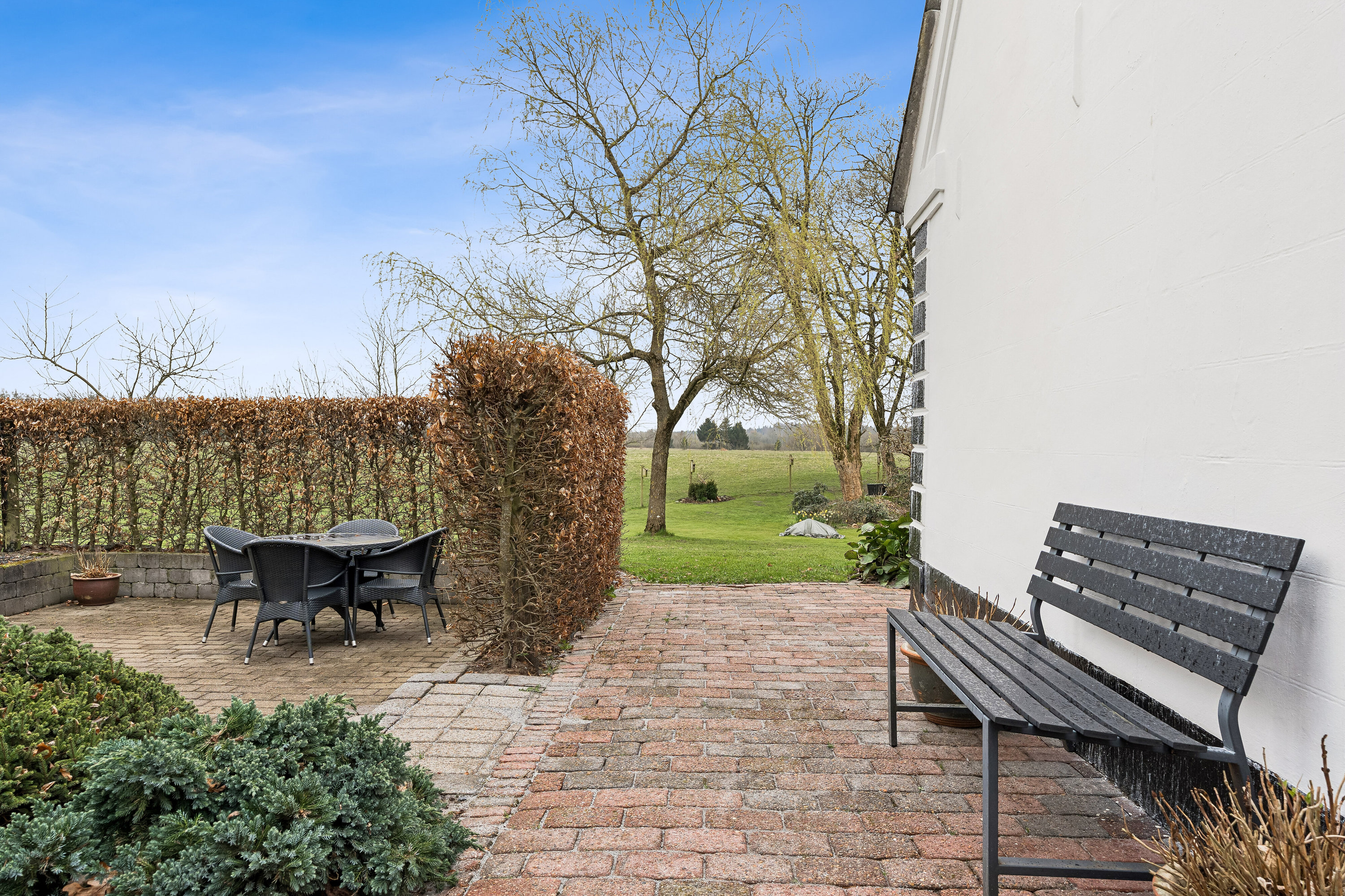 Fremhævet terrasse billede i fuldskærmstilstand. Billede af Løvlundvej 17, 7190 Billund