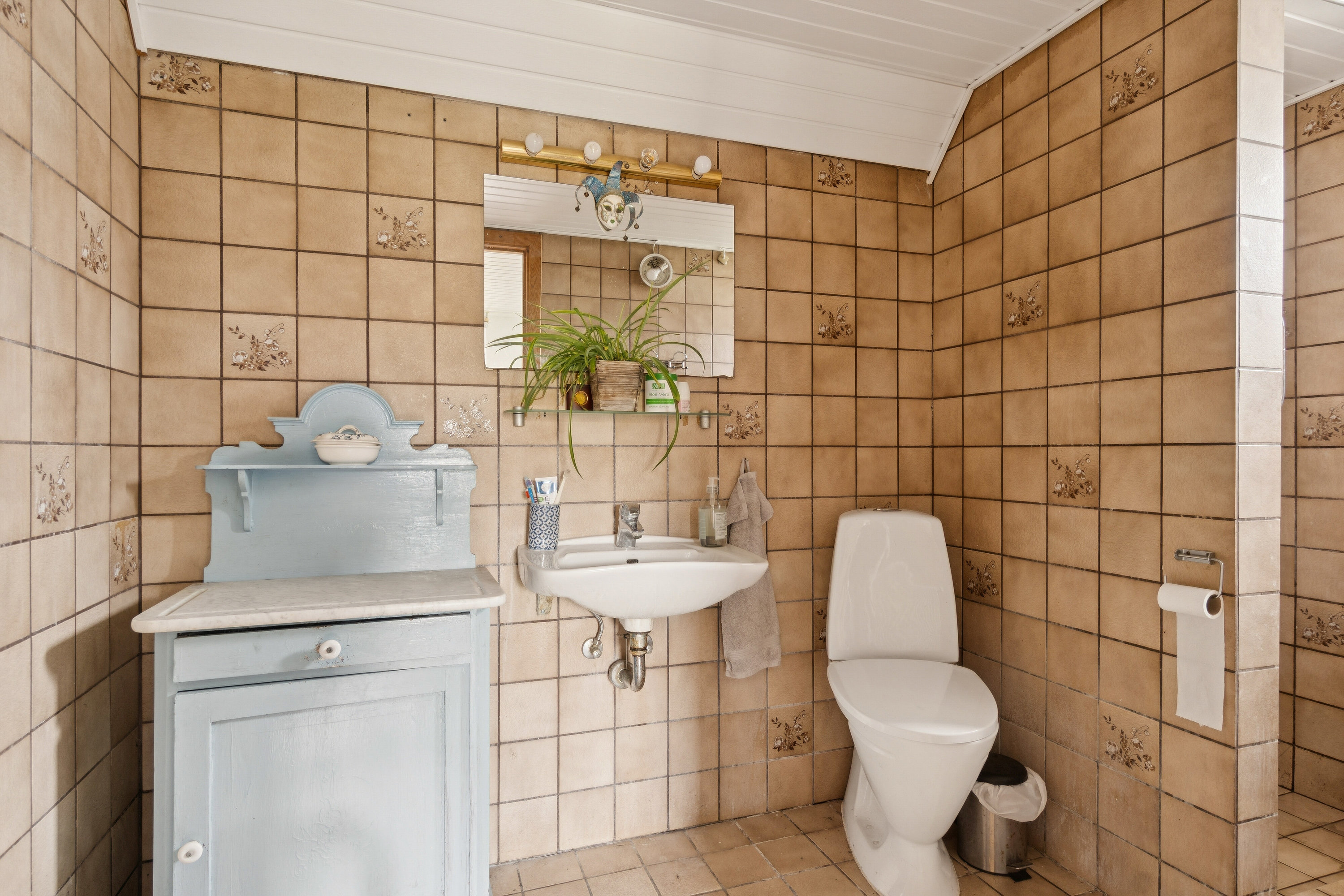 Fremhævet badeværelse billede i fuldskærmstilstand. Billede af Krænkerupvej 25, Havrebjerg, 4200 Slagelse