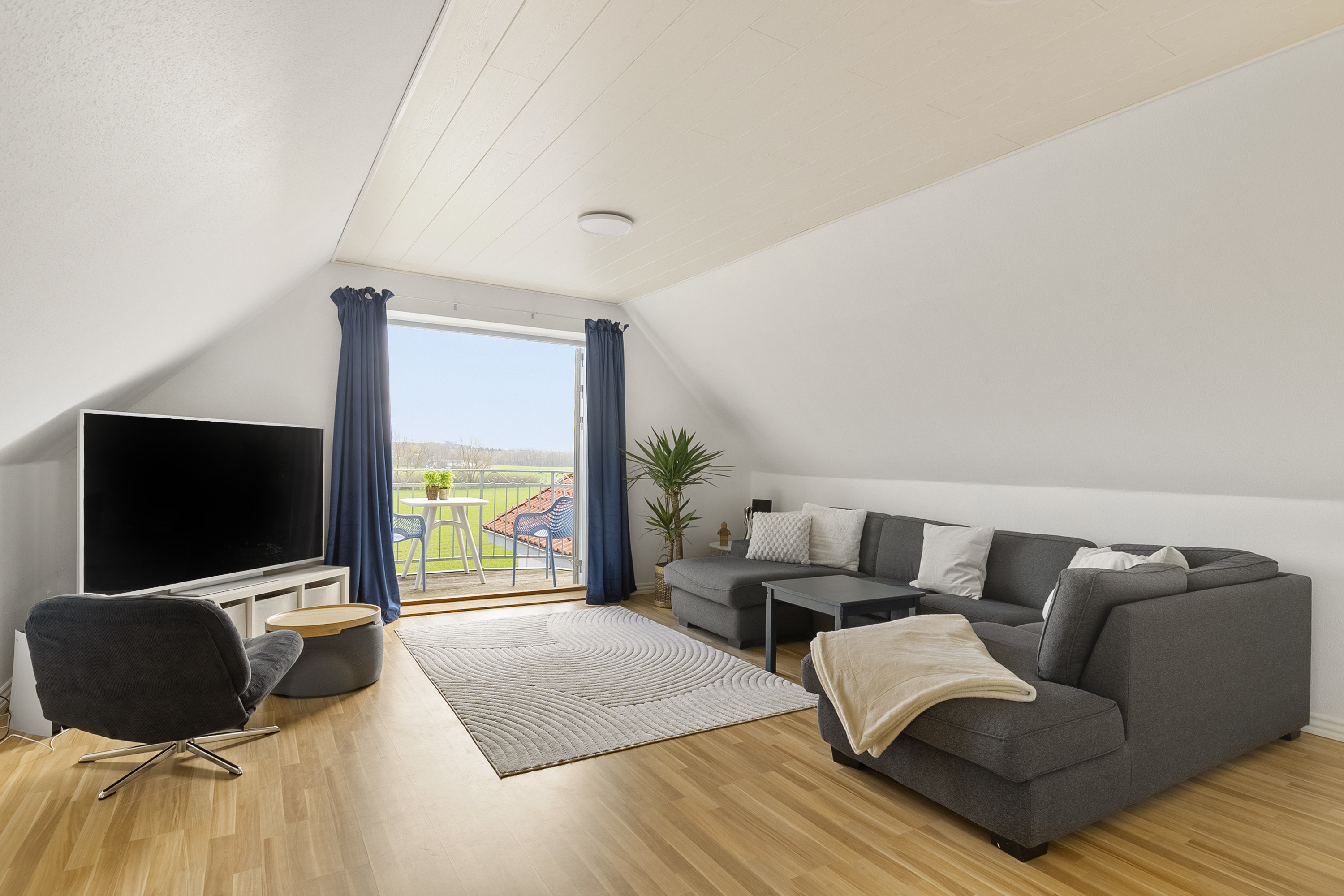 Fremhævet stue billede i fuldskærmstilstand. Billede af Søvejen 17, Blegind, 8362 Hørning